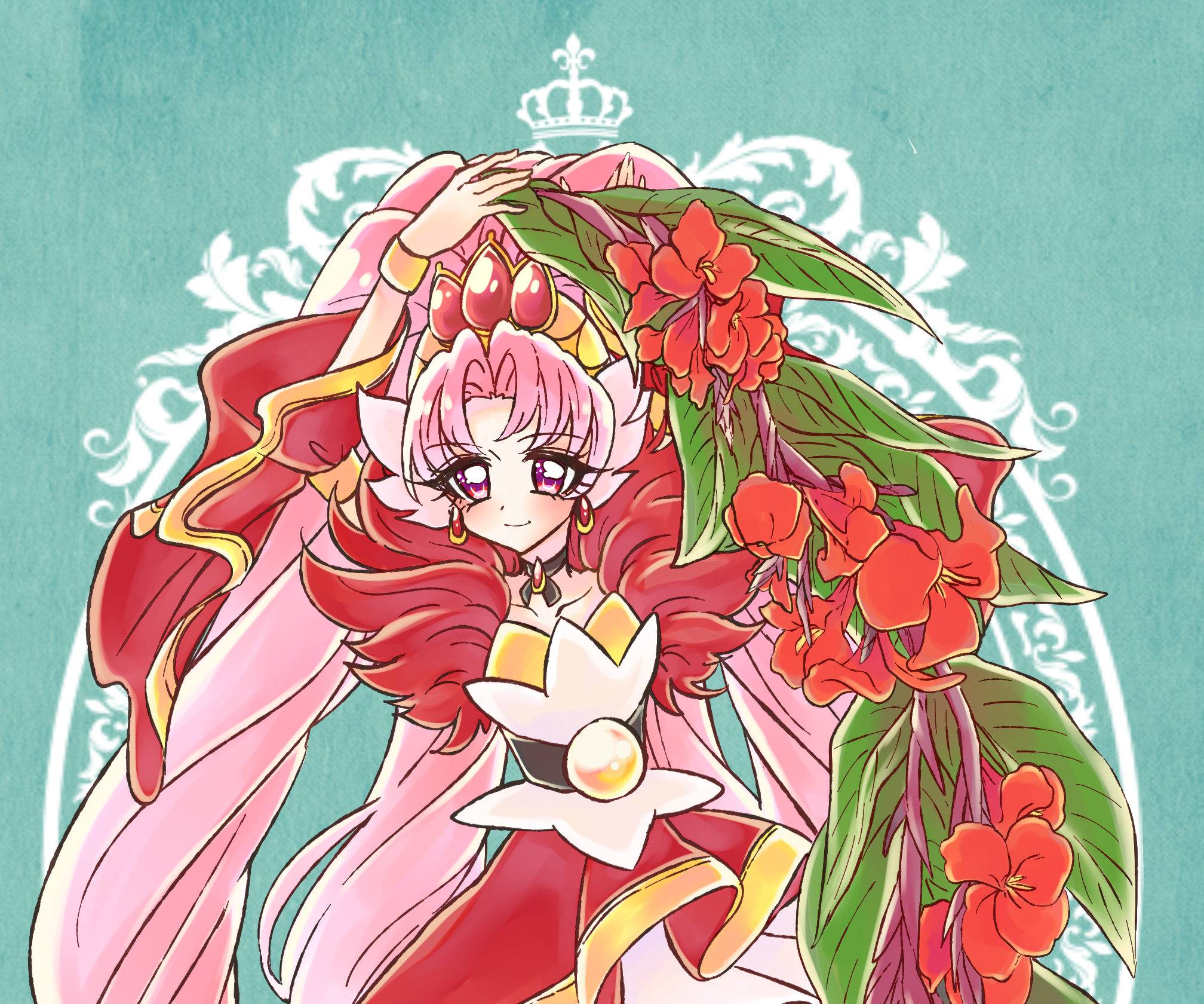 Cure Scarlet from Go! Princess Pretty Cure HD HD Wallpaper