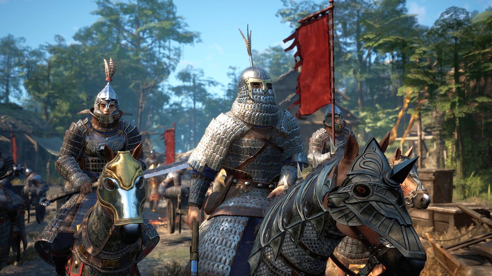 Warriors on horseback in Myth Of Empires HD Wallpaper