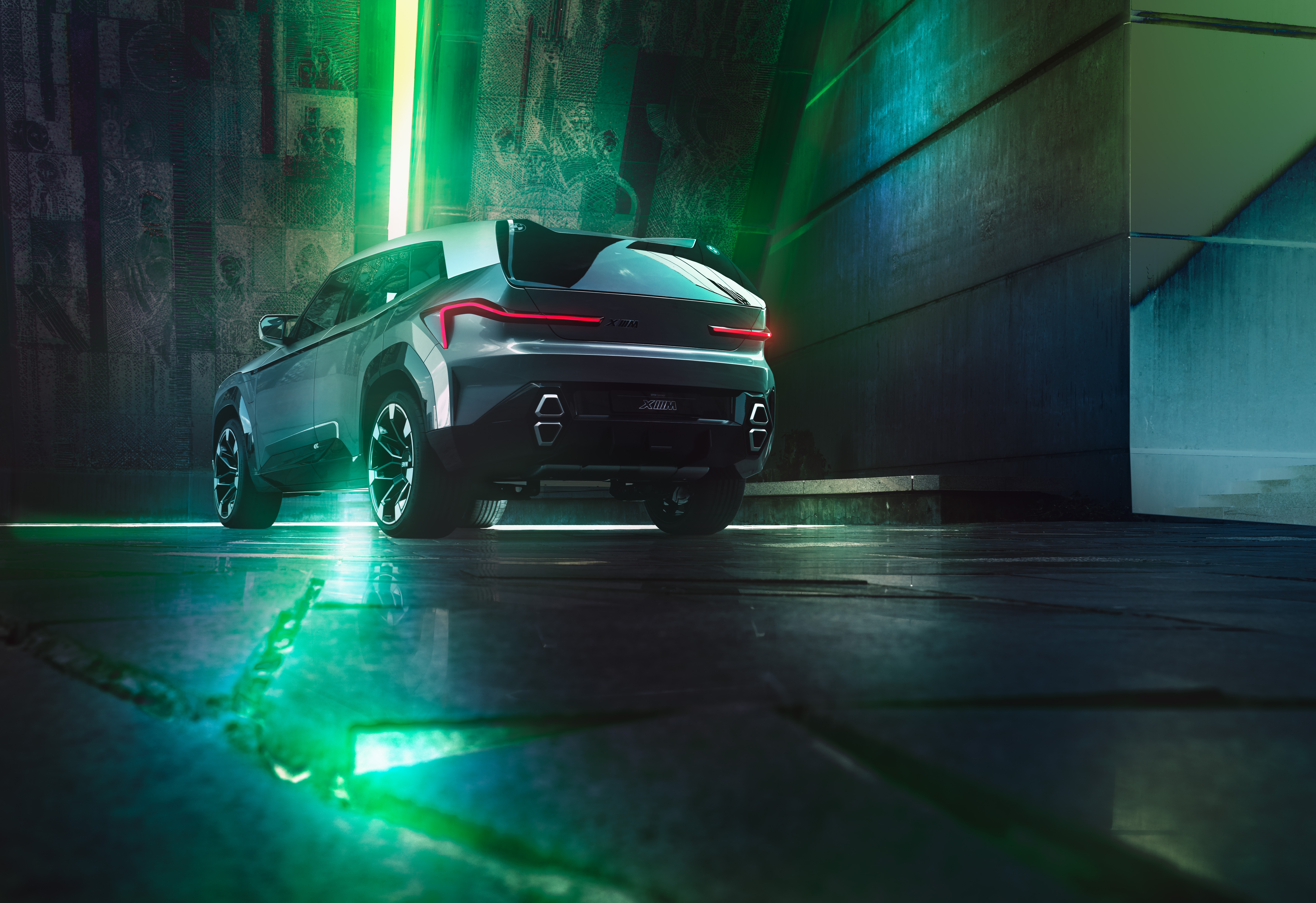 BMW Concept XM SUV rear view HD Wallpaper