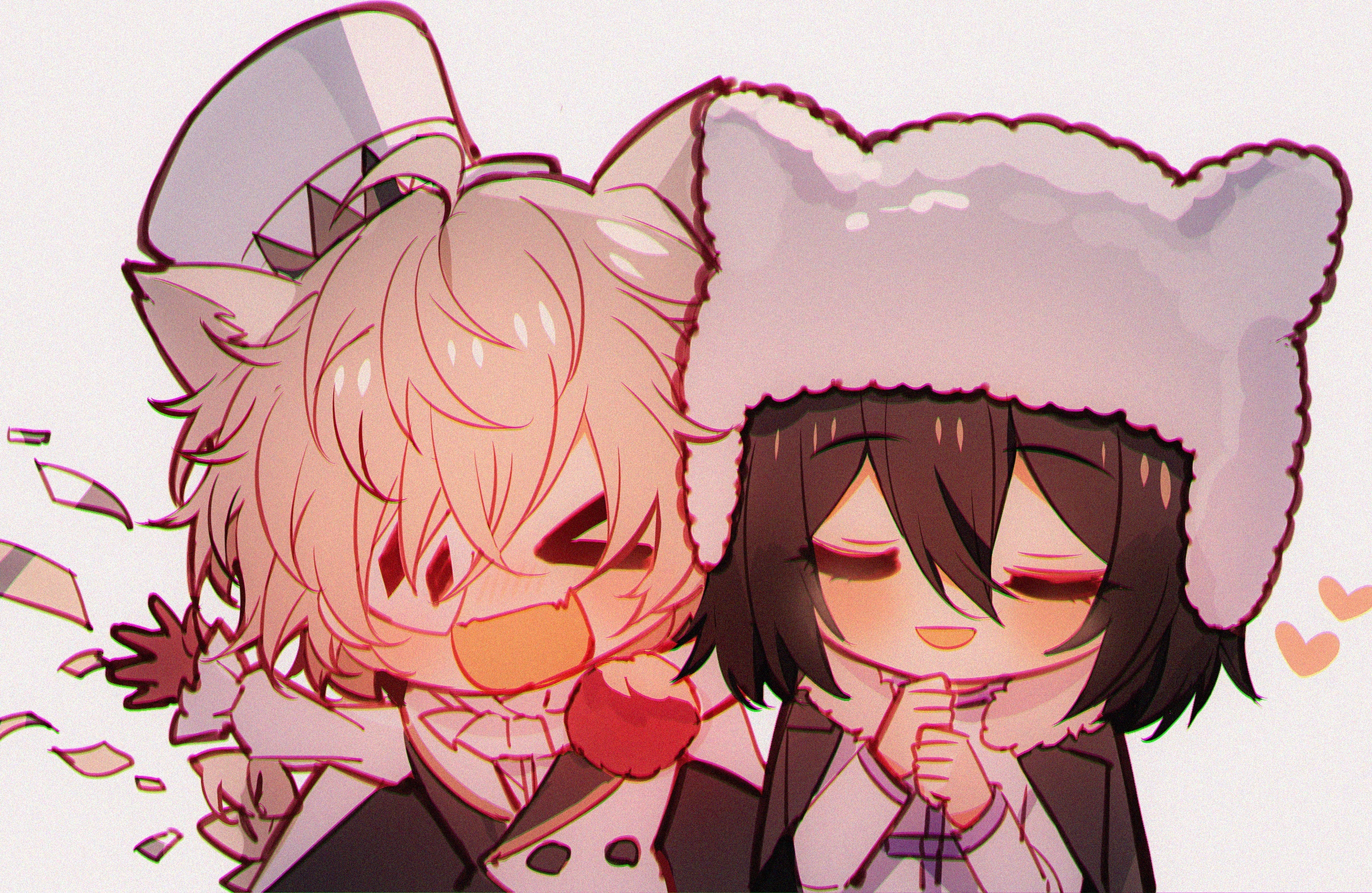 Nikolai Gogol and Fyodor Dostoyevsky from Bungou Stray Dogs HD Wallpaper
