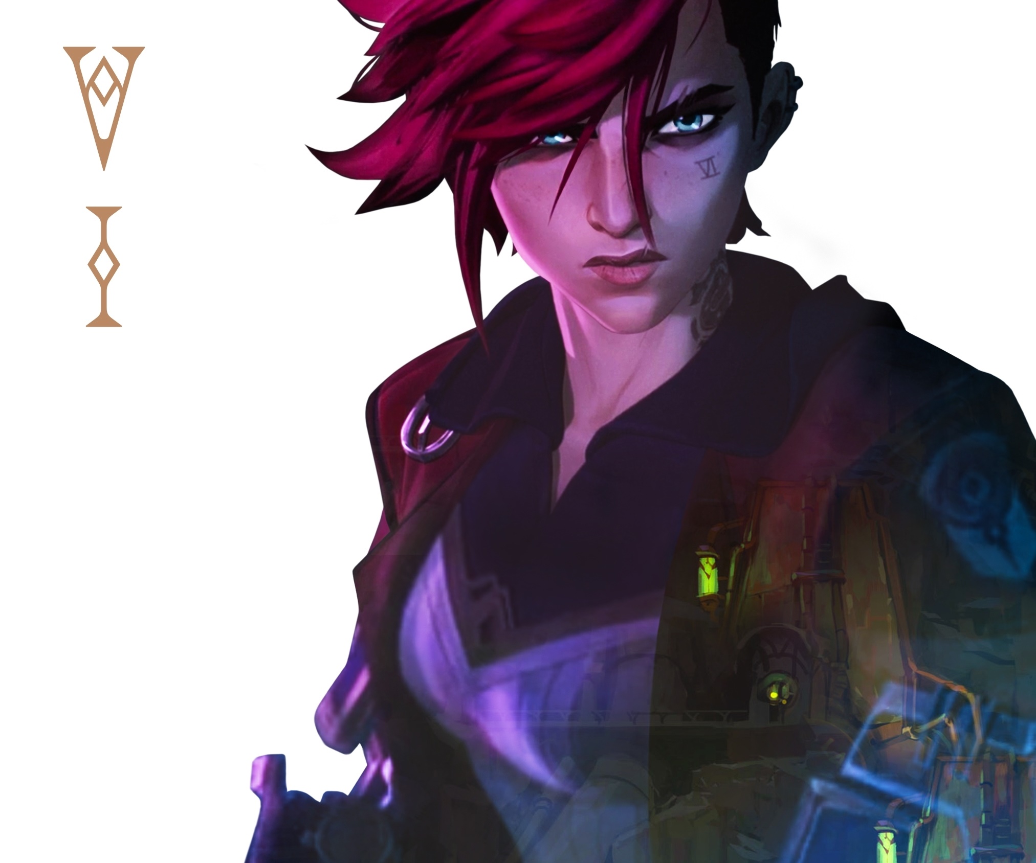 VI from Arcane League of Legends HD Wallpaper