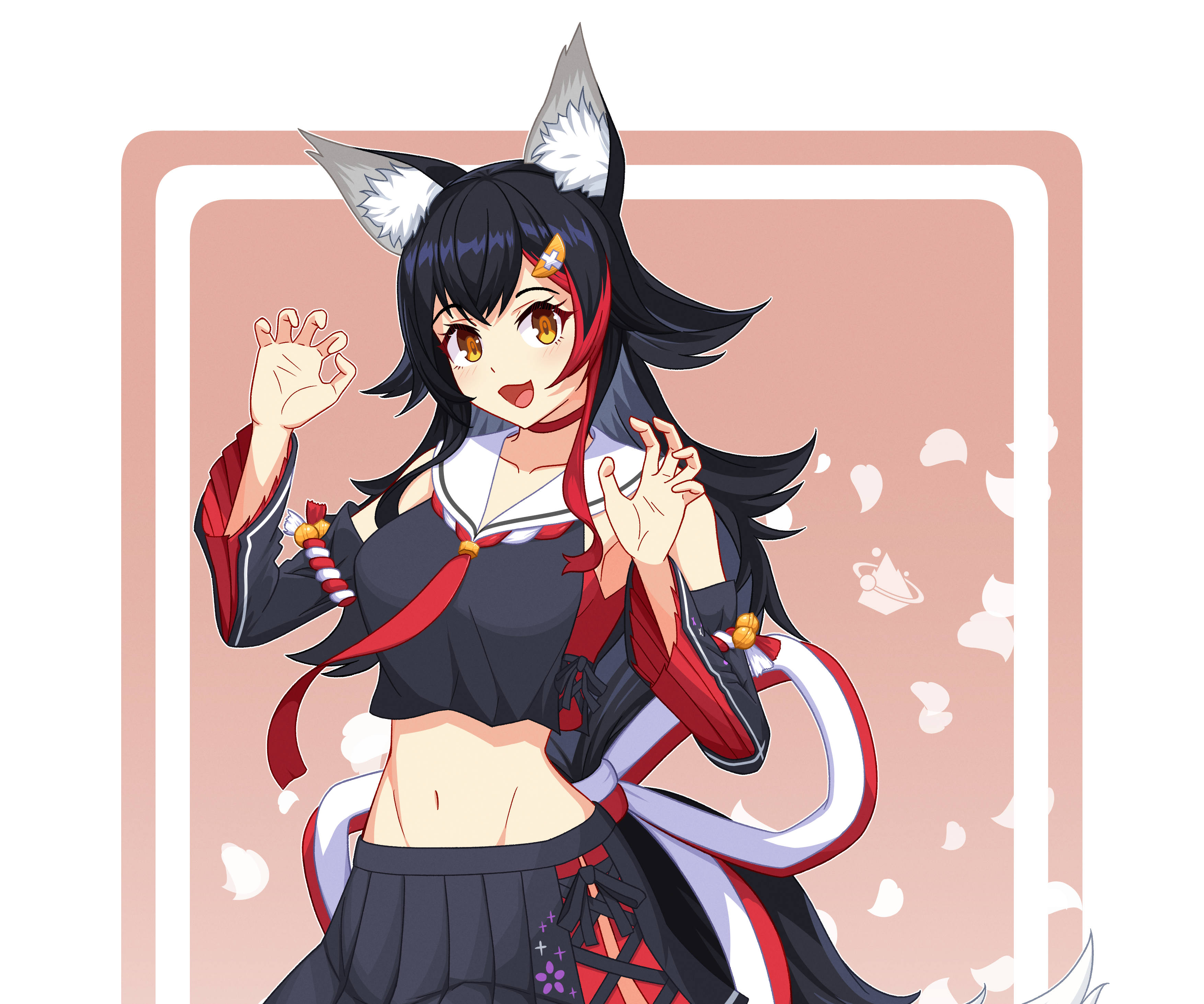 Ookami Mio from Hololive HD Wallpaper