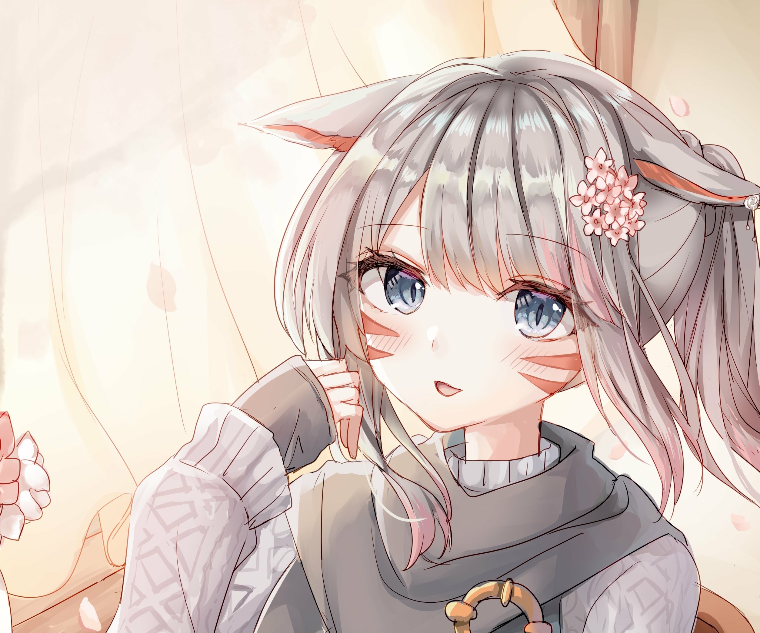 Miqo'te from Final Fantasy XIV HD Wallpaper