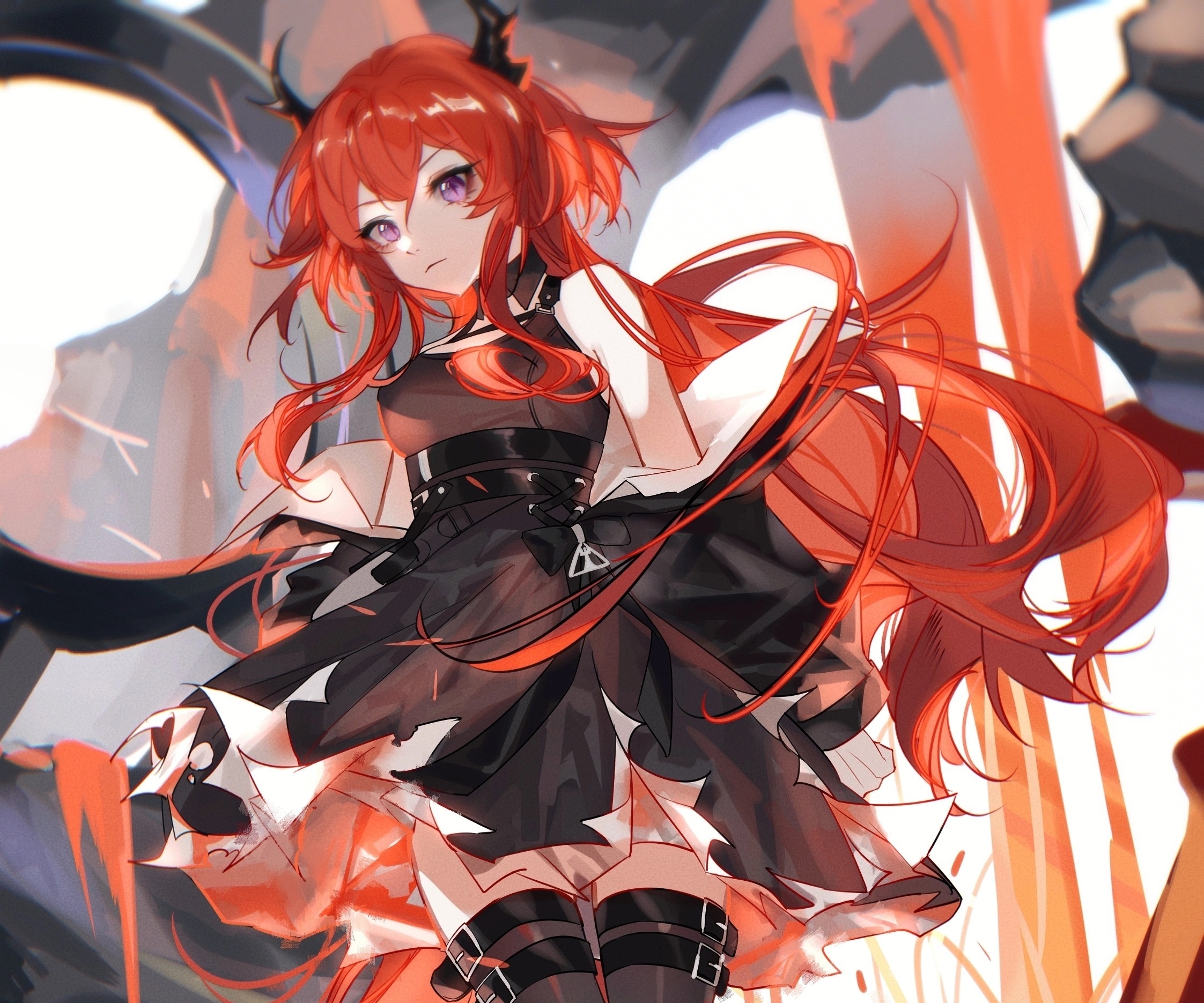 Surtr from Arknights HD Wallpaper