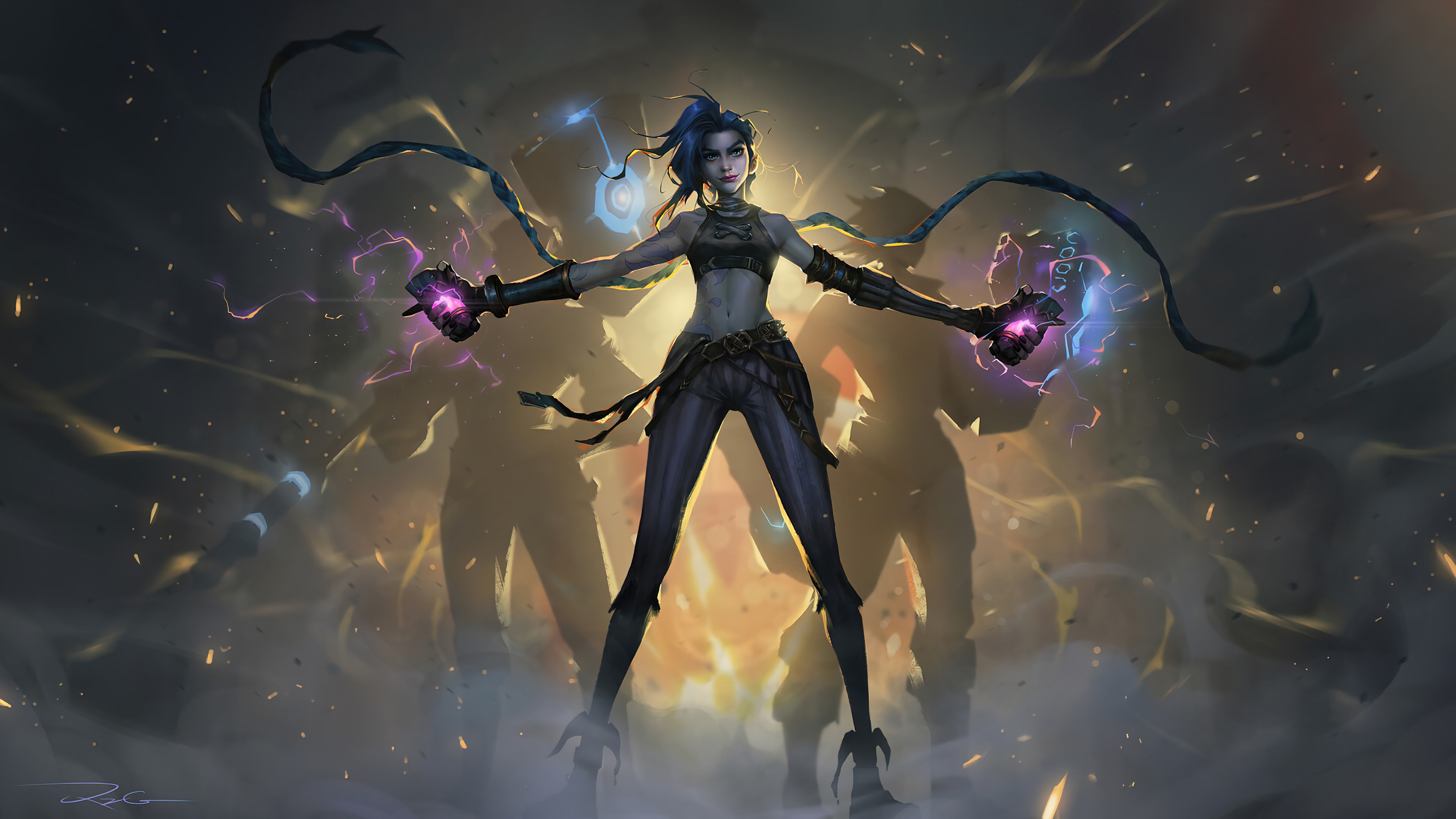 Jinx from Arcane 4K HD Wallpaper