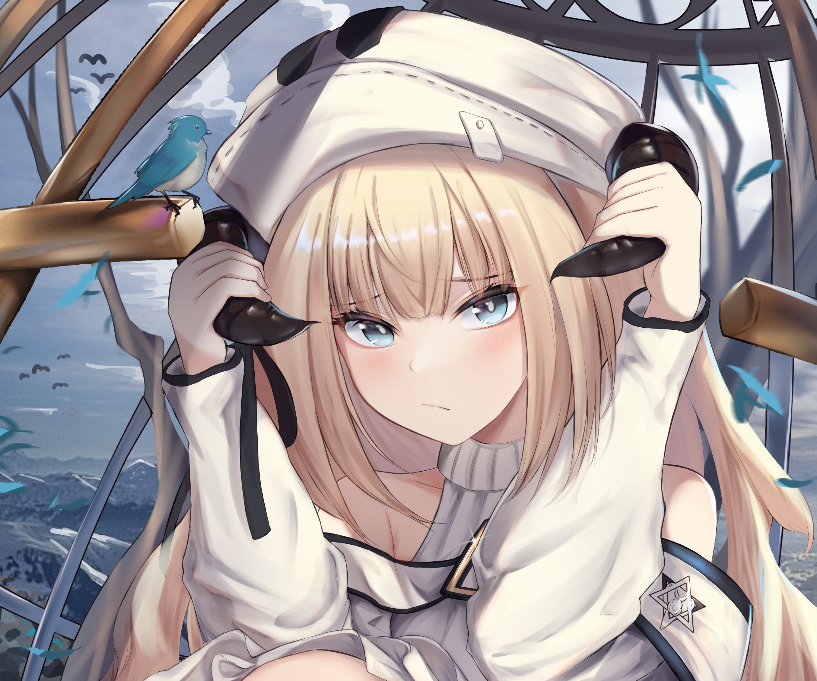Nightingale from Arknights HD Wallpaper