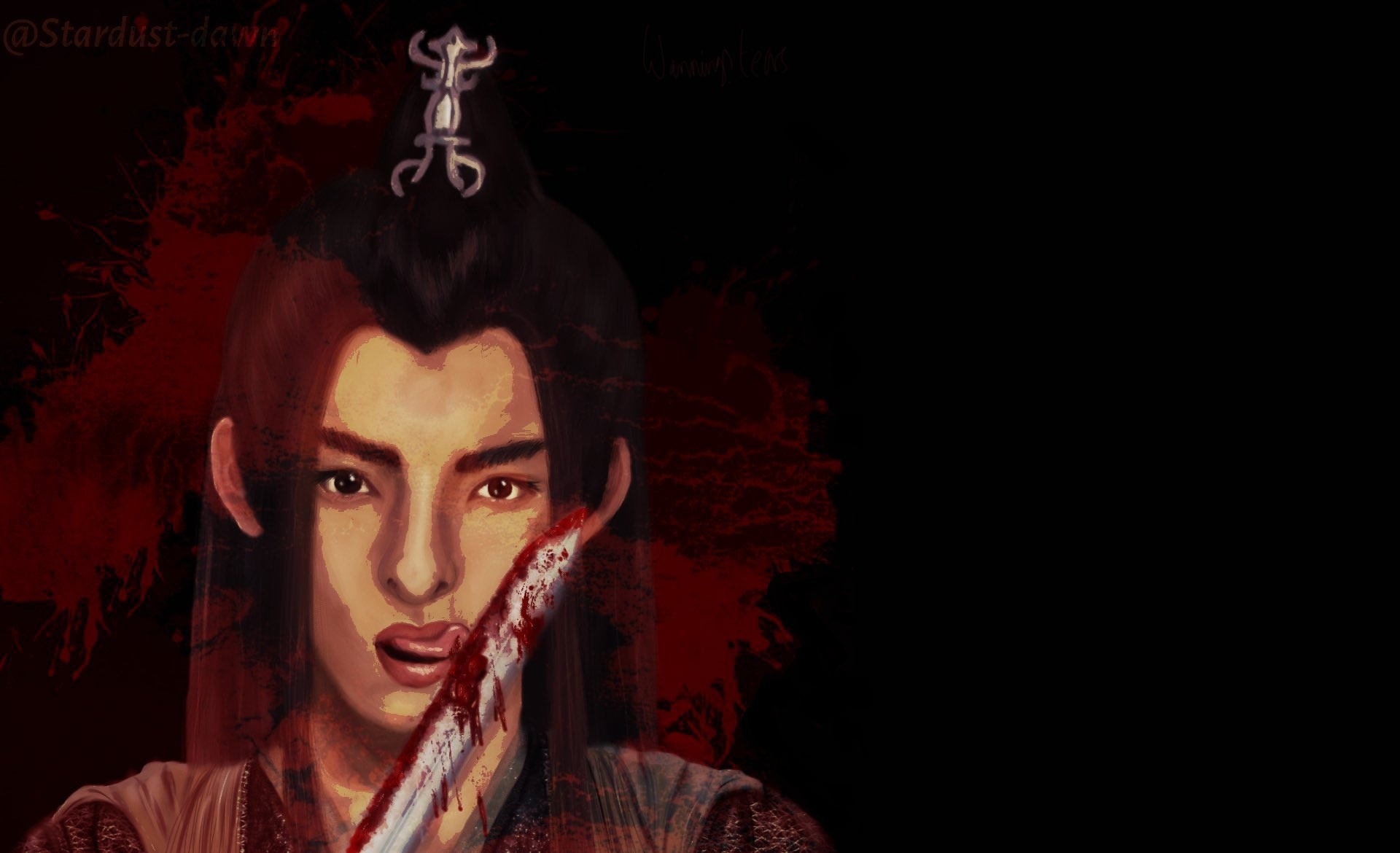 Xue Yang from The Untamed with bloody sword HD Wallpaper