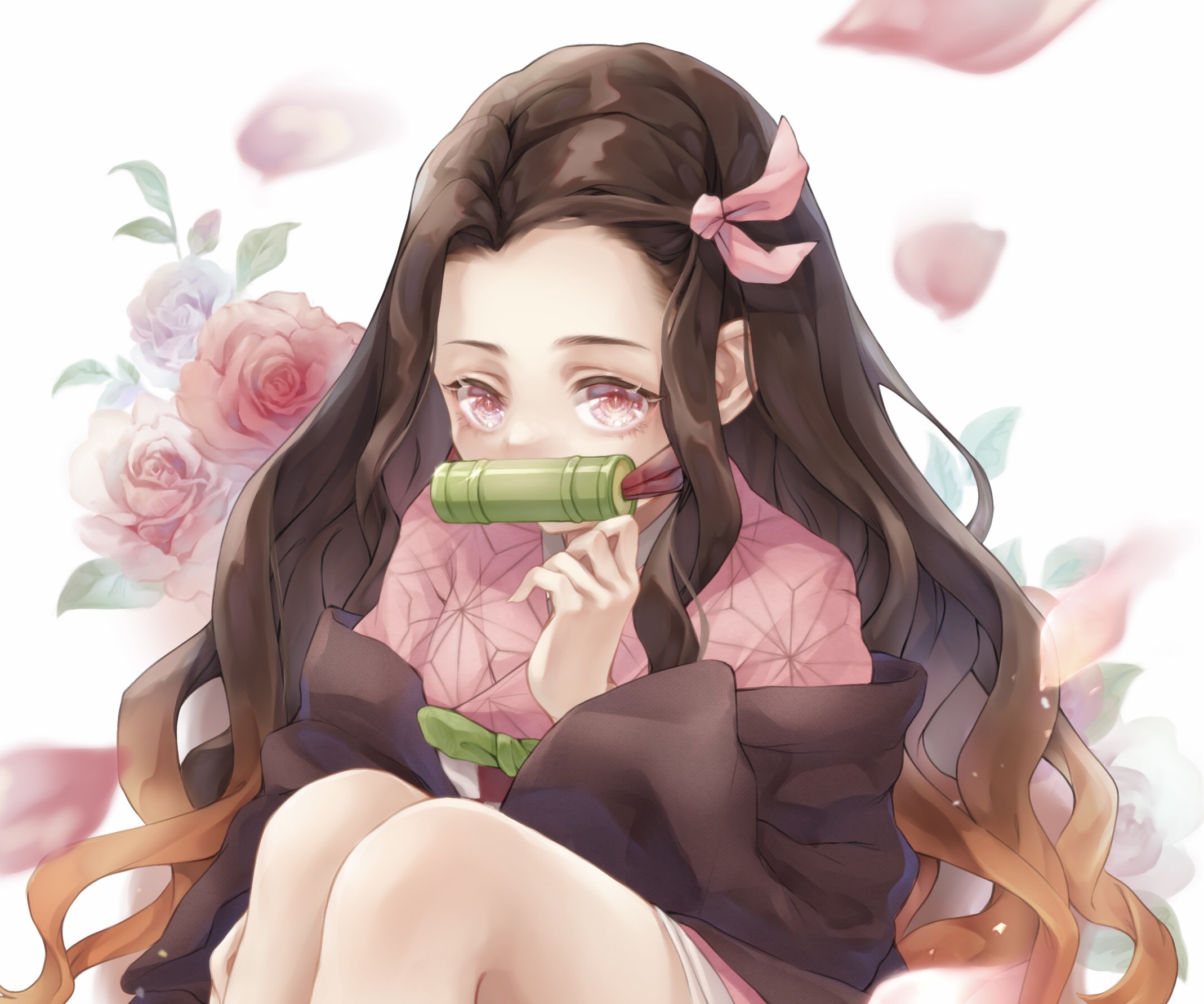 Nezuko Kamado from Demon Slayer: Kimetsu No Yaiba HD Wallpaper