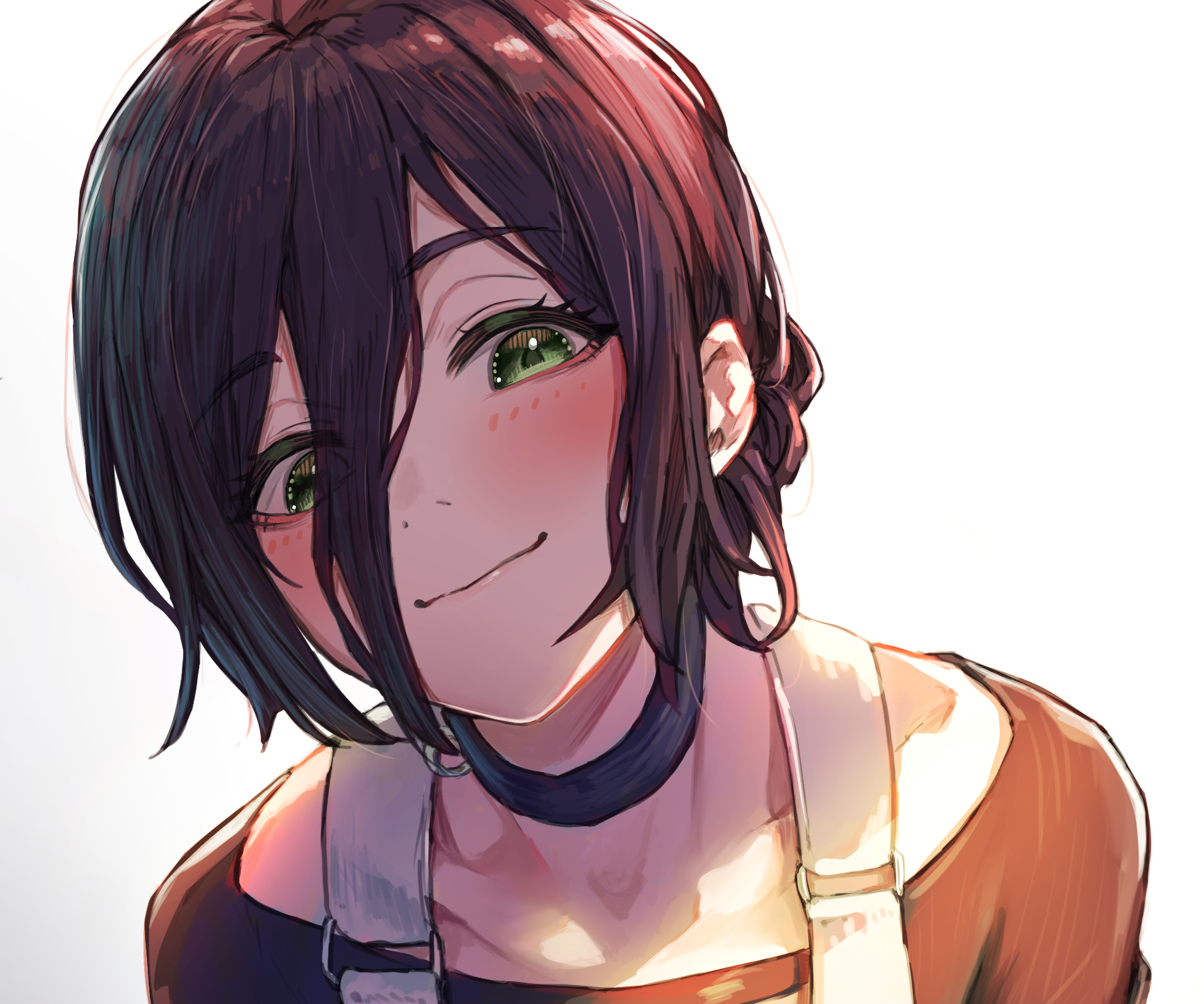 Reze from Chainsaw Man with Green Eyes HD Wallpaper