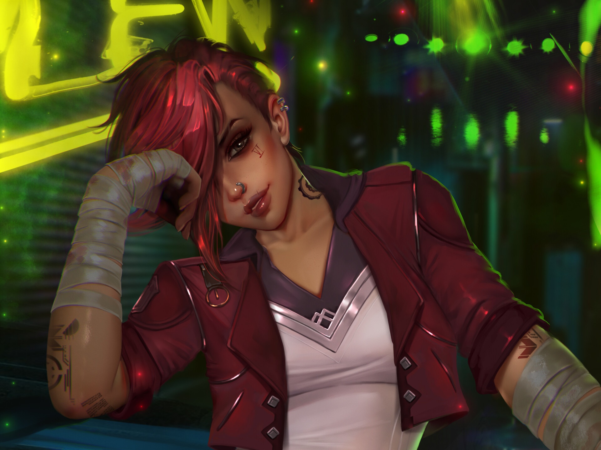 Vi from Arcane League of Legends HD Wallpaper