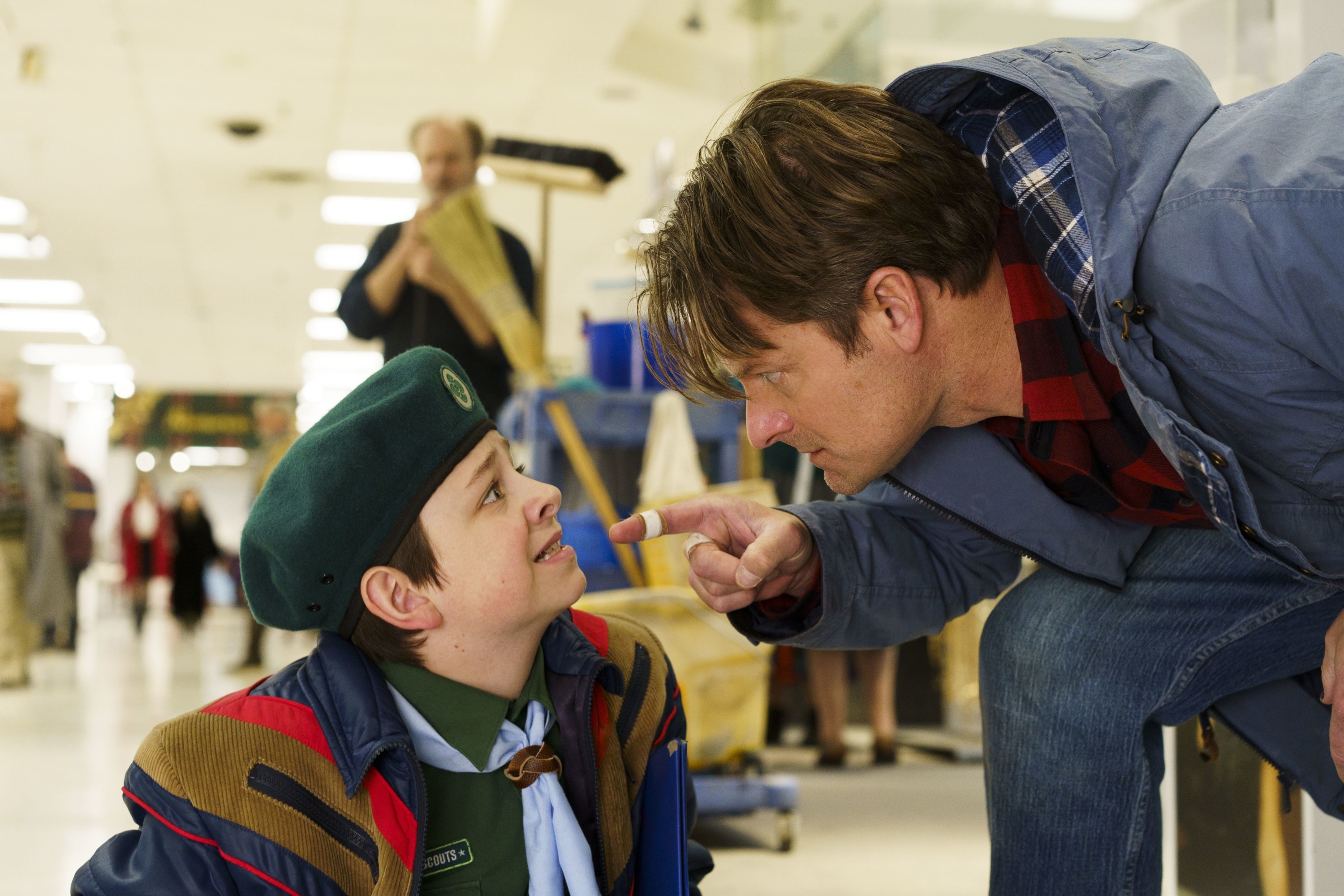 Steve Zahn and Winslow Fegley in 8-Bit Christmas HD Wallpaper