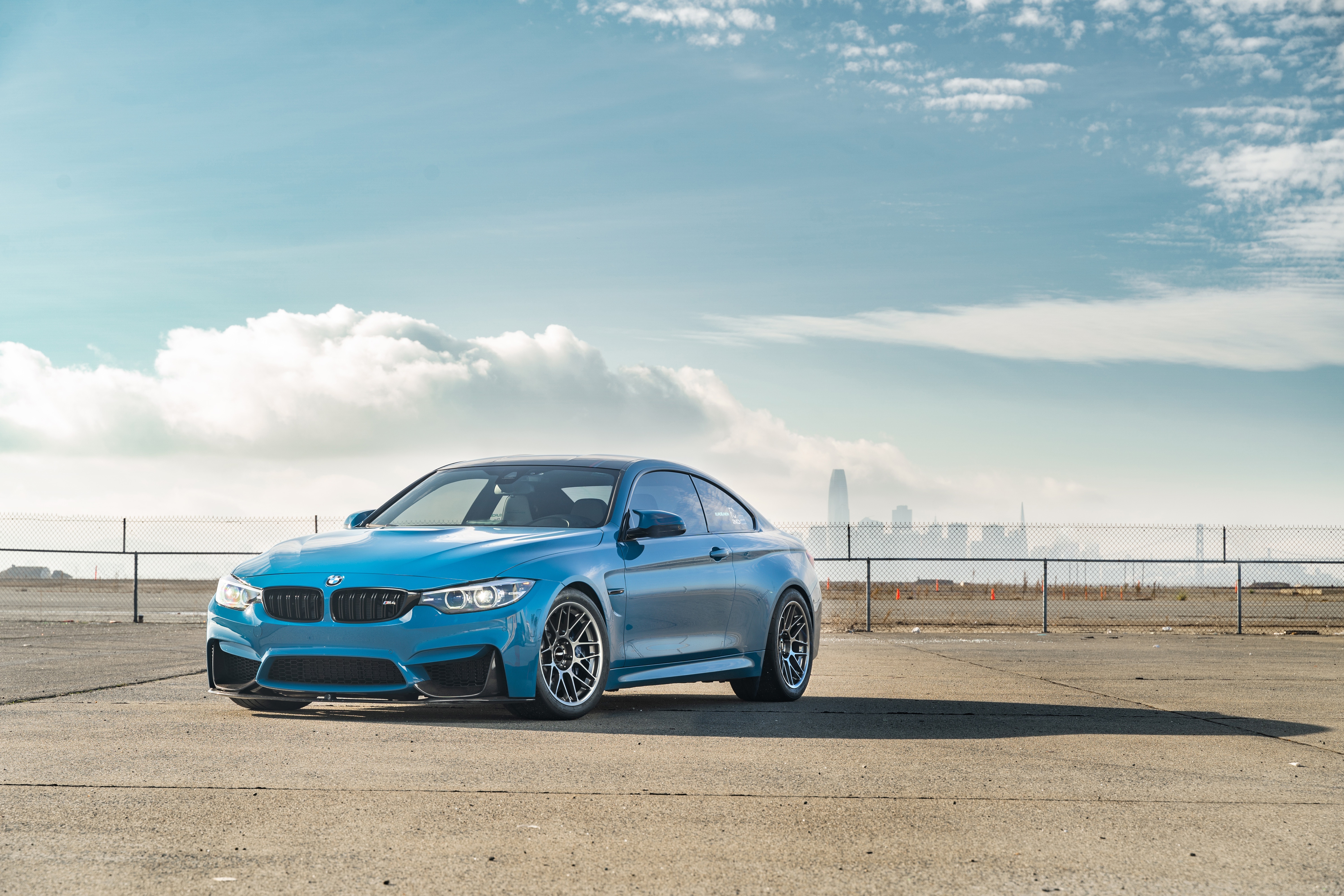 Blue BMW M4 Coupe 4K HD Wallpaper