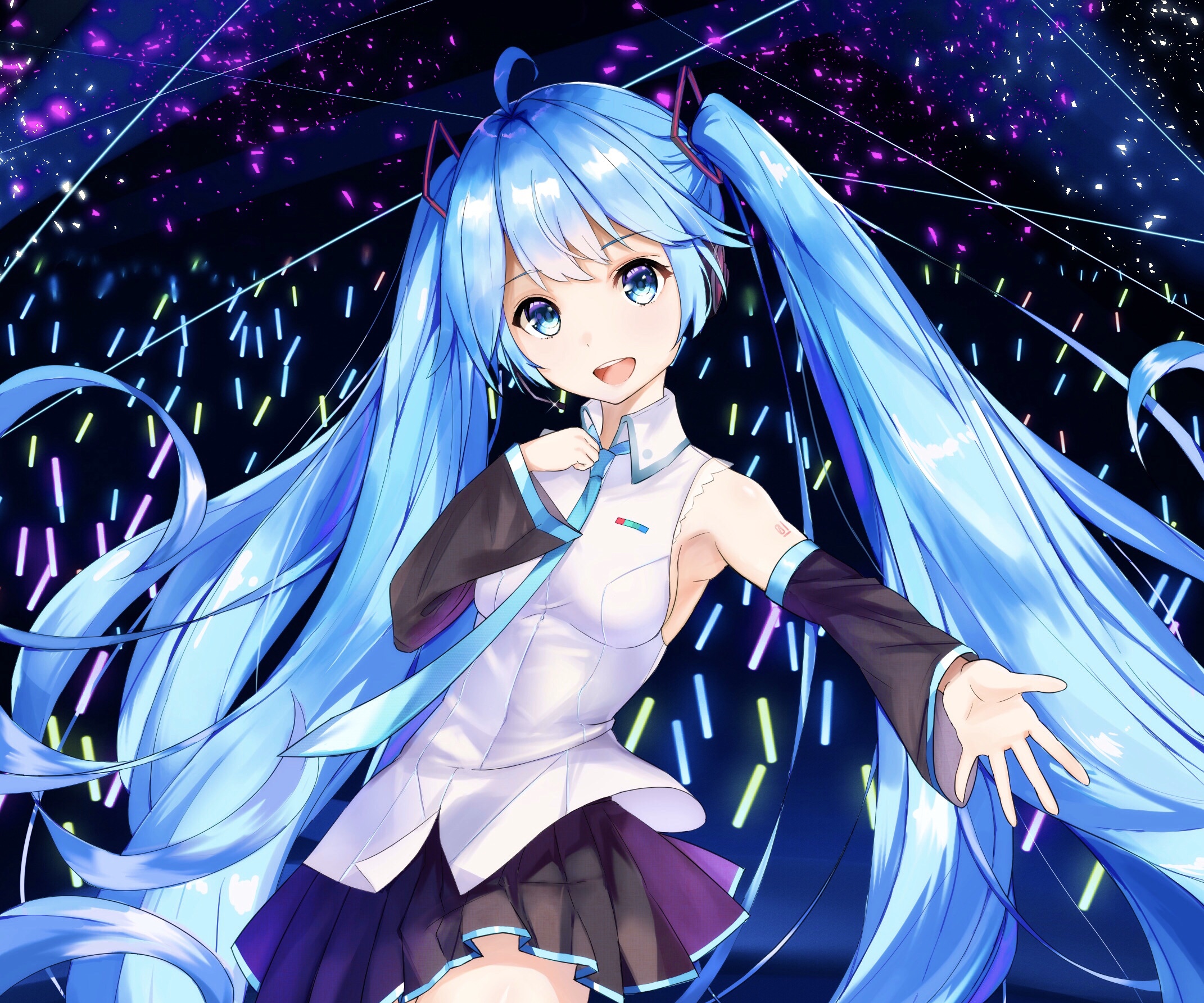 Hatsune Miku from Vocaloid HD Wallpaper