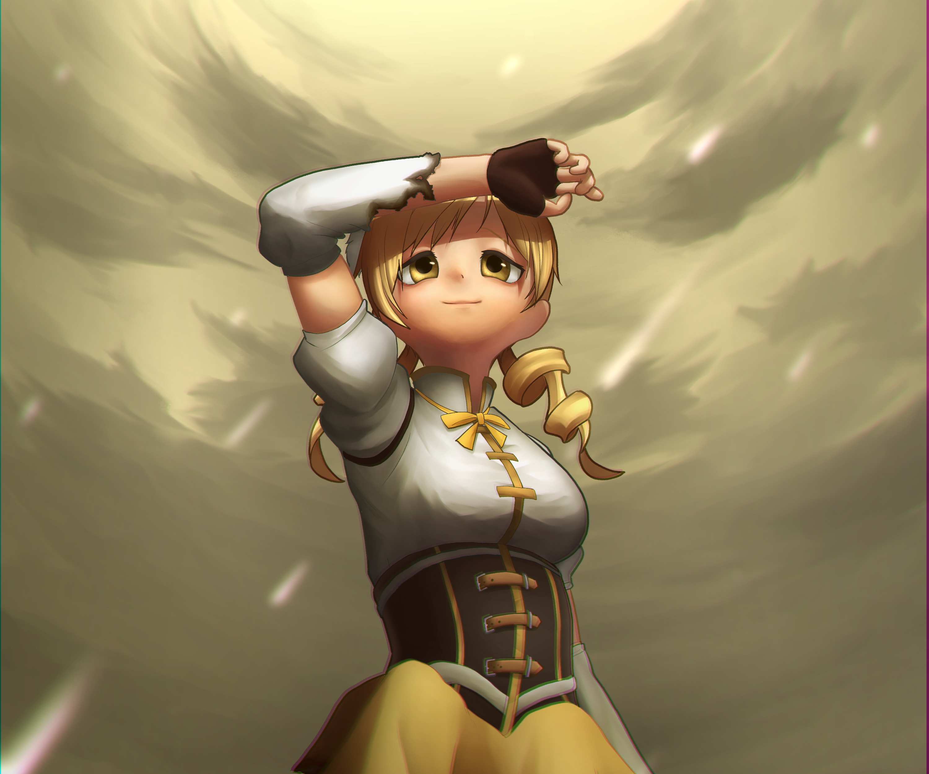 Mami Tomoe from Puella Magi Madoka Magica HD Wallpaper