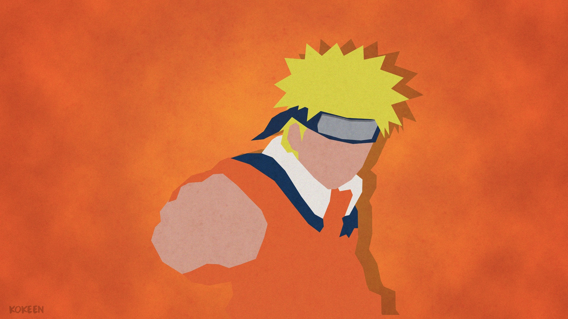 Naruto Uzumaki from Naruto Minimalist HD Wallpaper