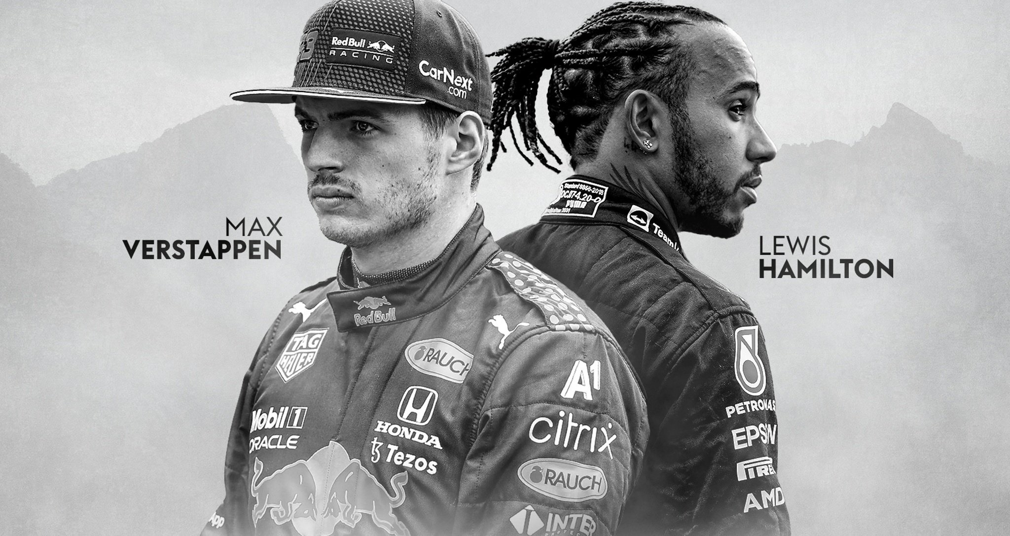 Max Verstappen and Lewis Hamilton F1 Drivers HD Wallpaper