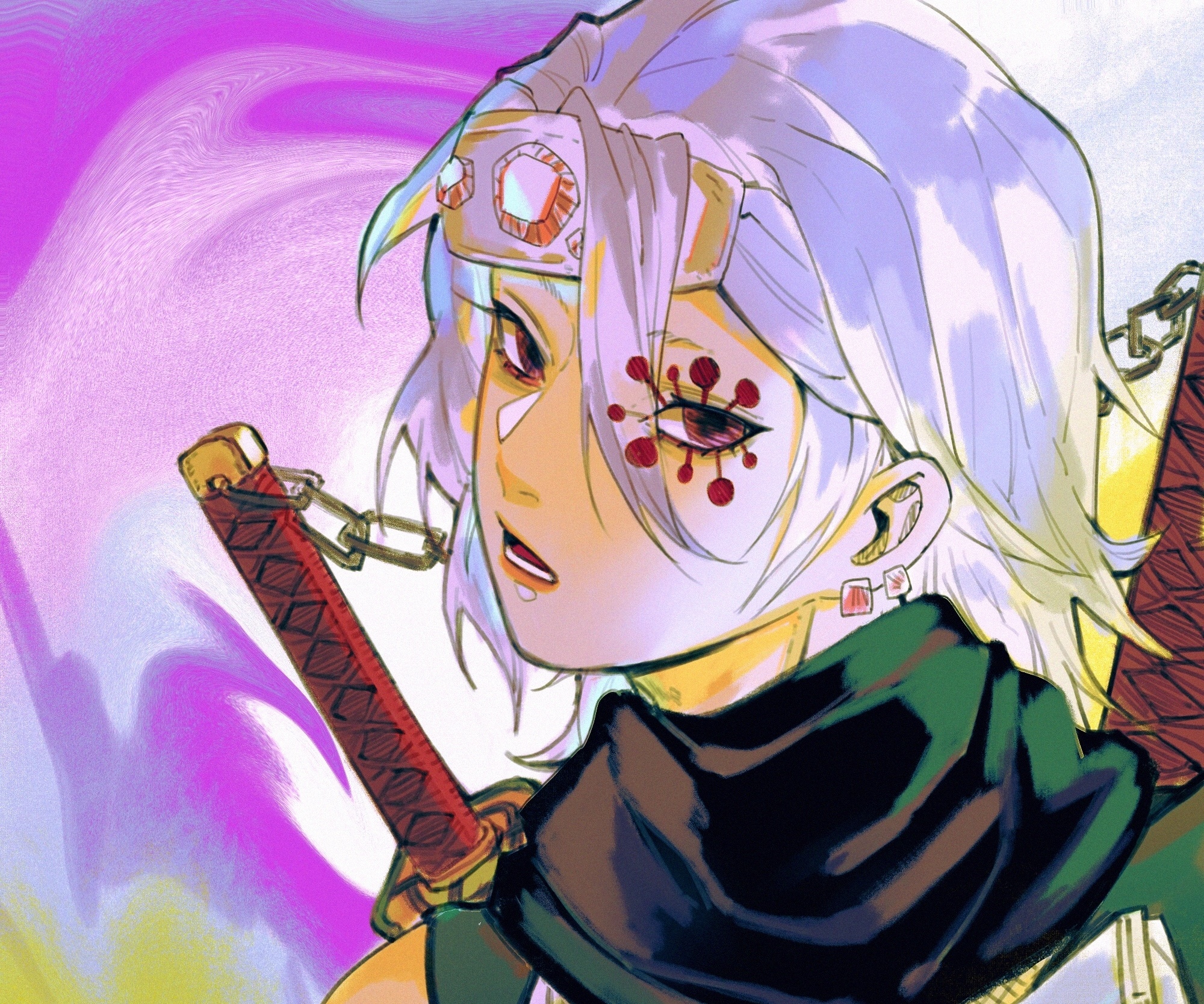 Tengen Uzui from Demon Slayer: Kimetsu No Yaiba HD Wallpaper