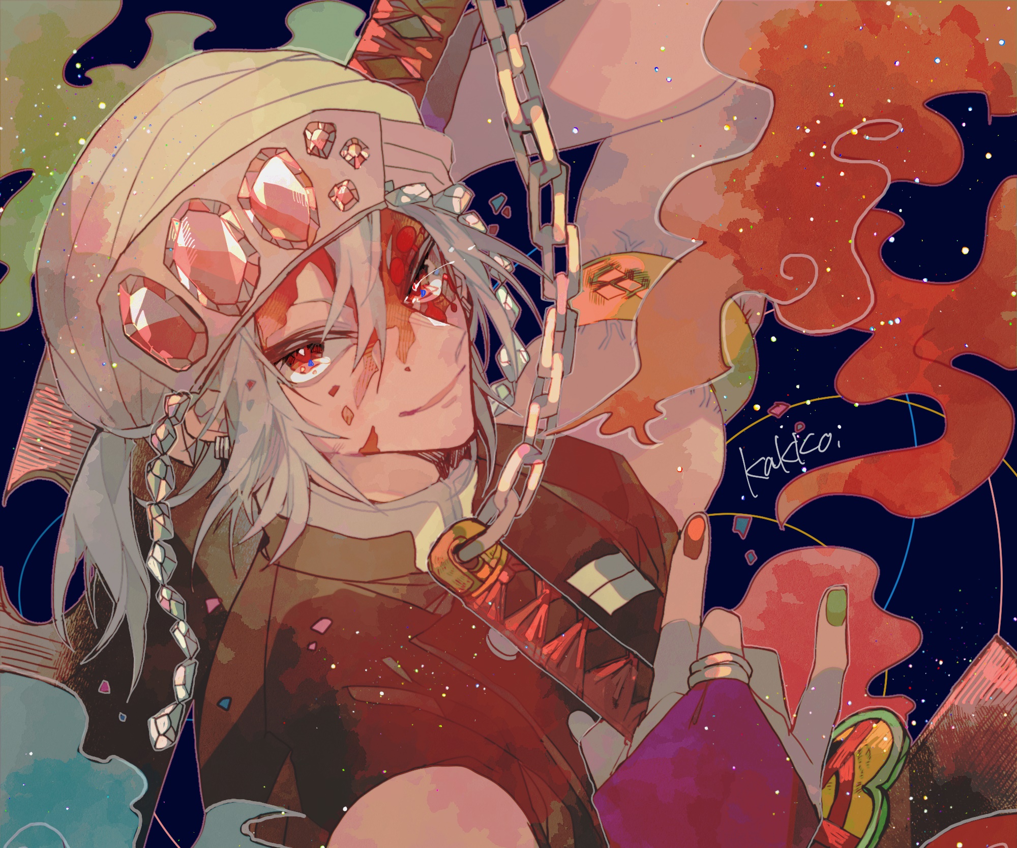 Tengen Uzui from Demon Slayer: Kimetsu No Yaiba HD Wallpaper