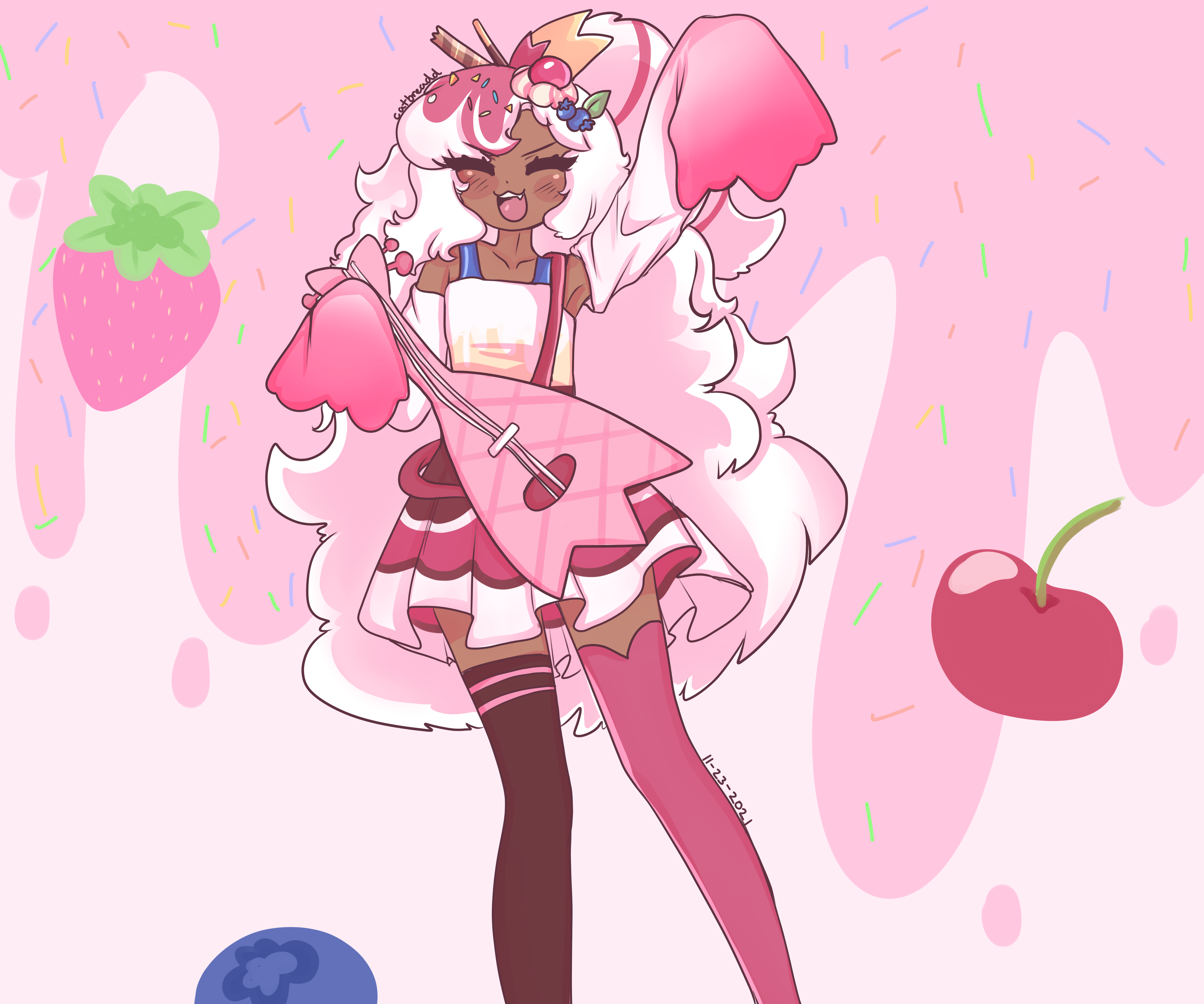 Parfait Cookie from COOKIE RUN: KINGDOM 4K HD Wallpaper