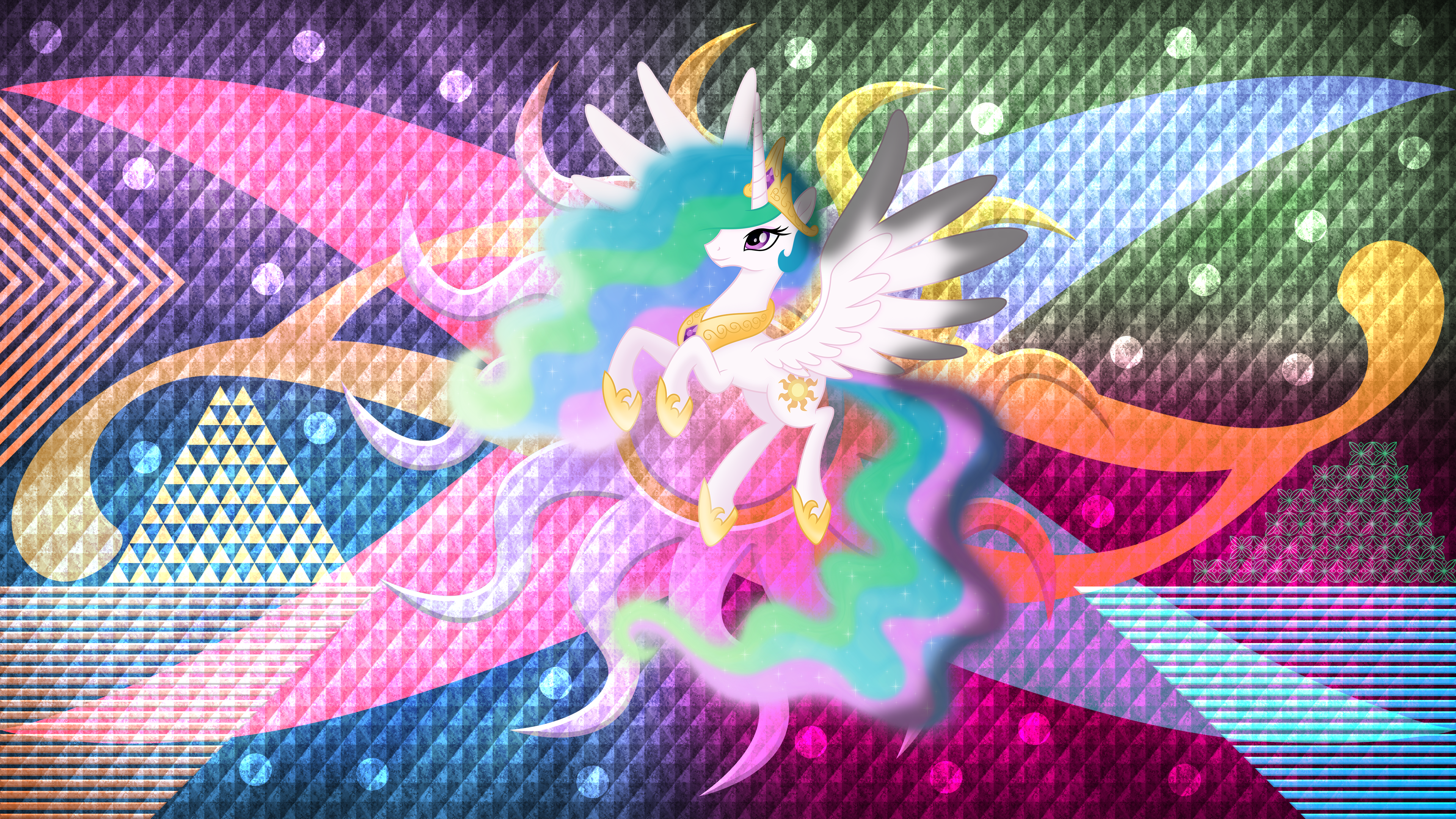 Princess Celestia from My Little Pony: Friendship Is Magic 4K HD Wallpaper