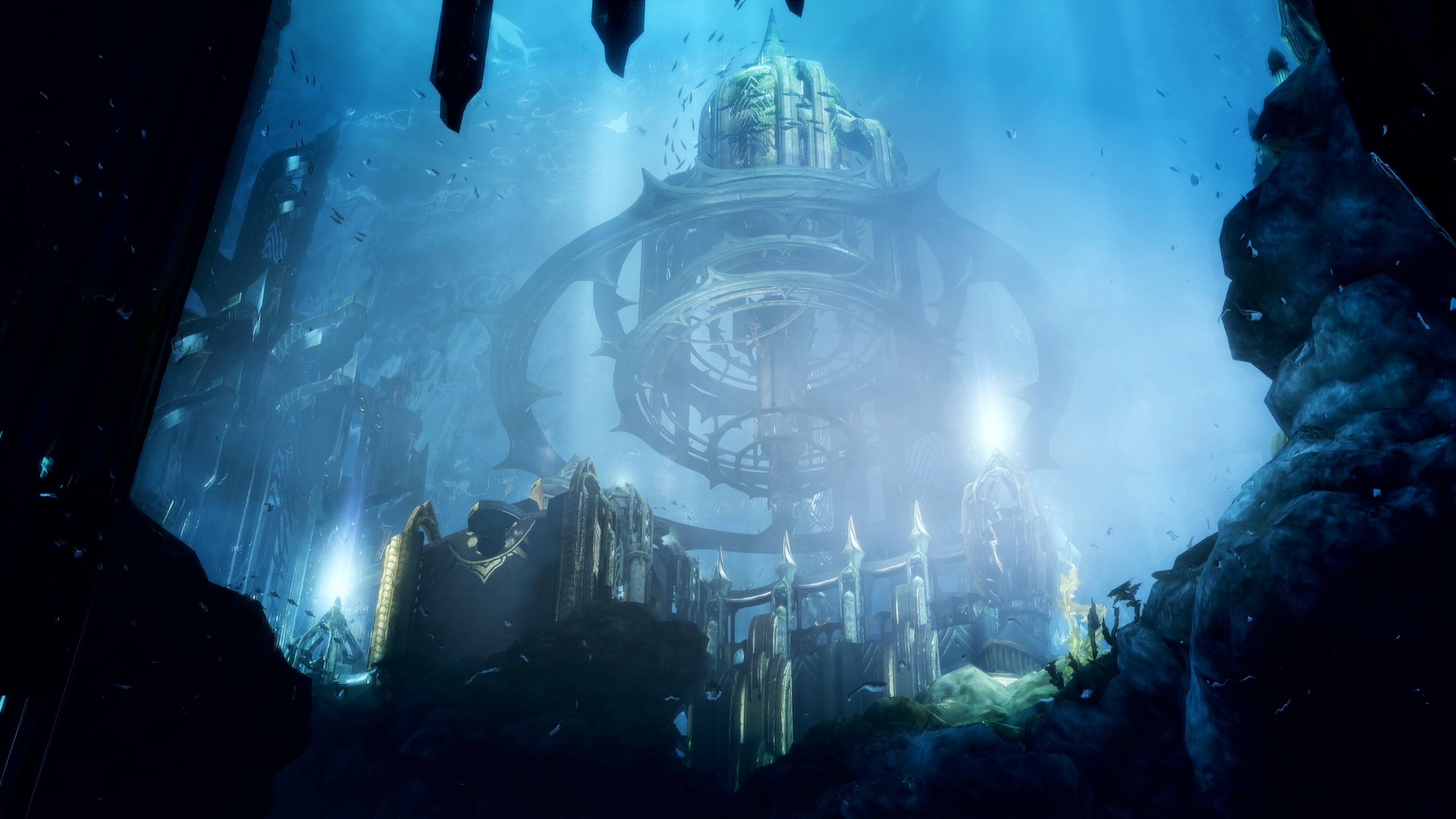 Lost Ark 4K underwater ancient city HD Wallpaper