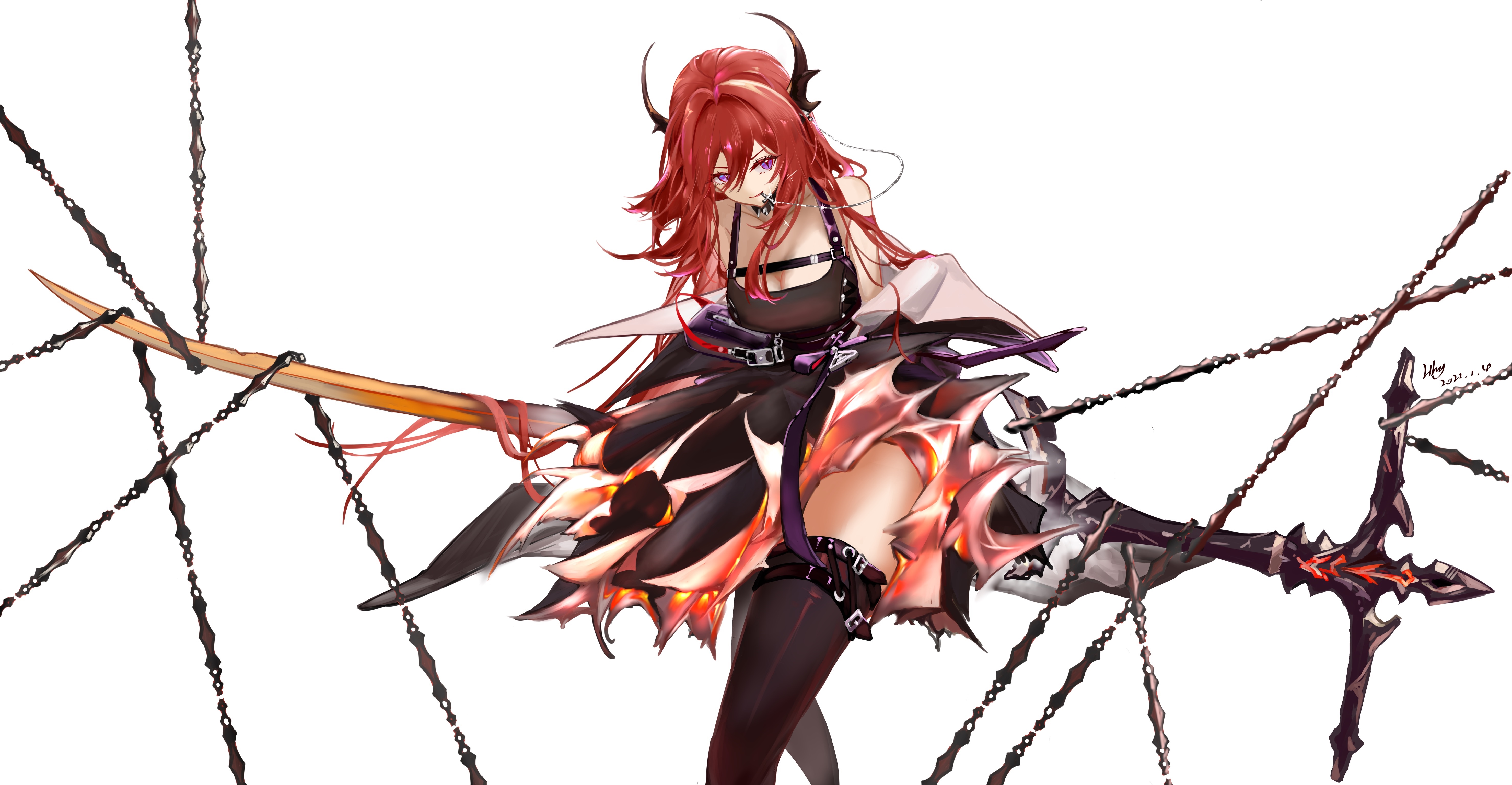 Surtr from Arknights 4K HD Wallpaper