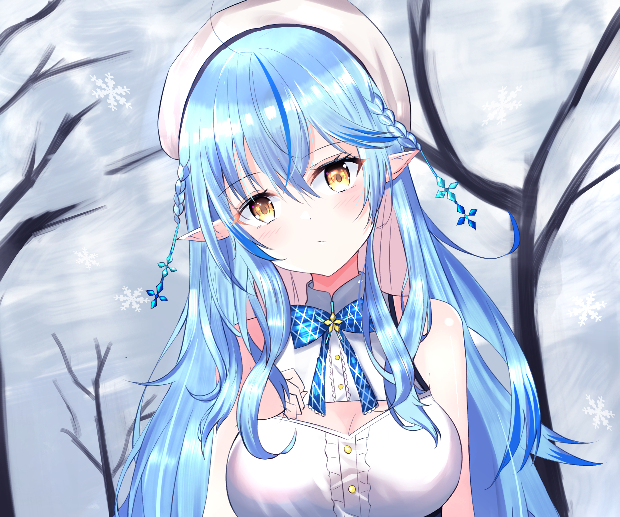Yukihana Lamy from Hololive in Winter HD Wallpaper