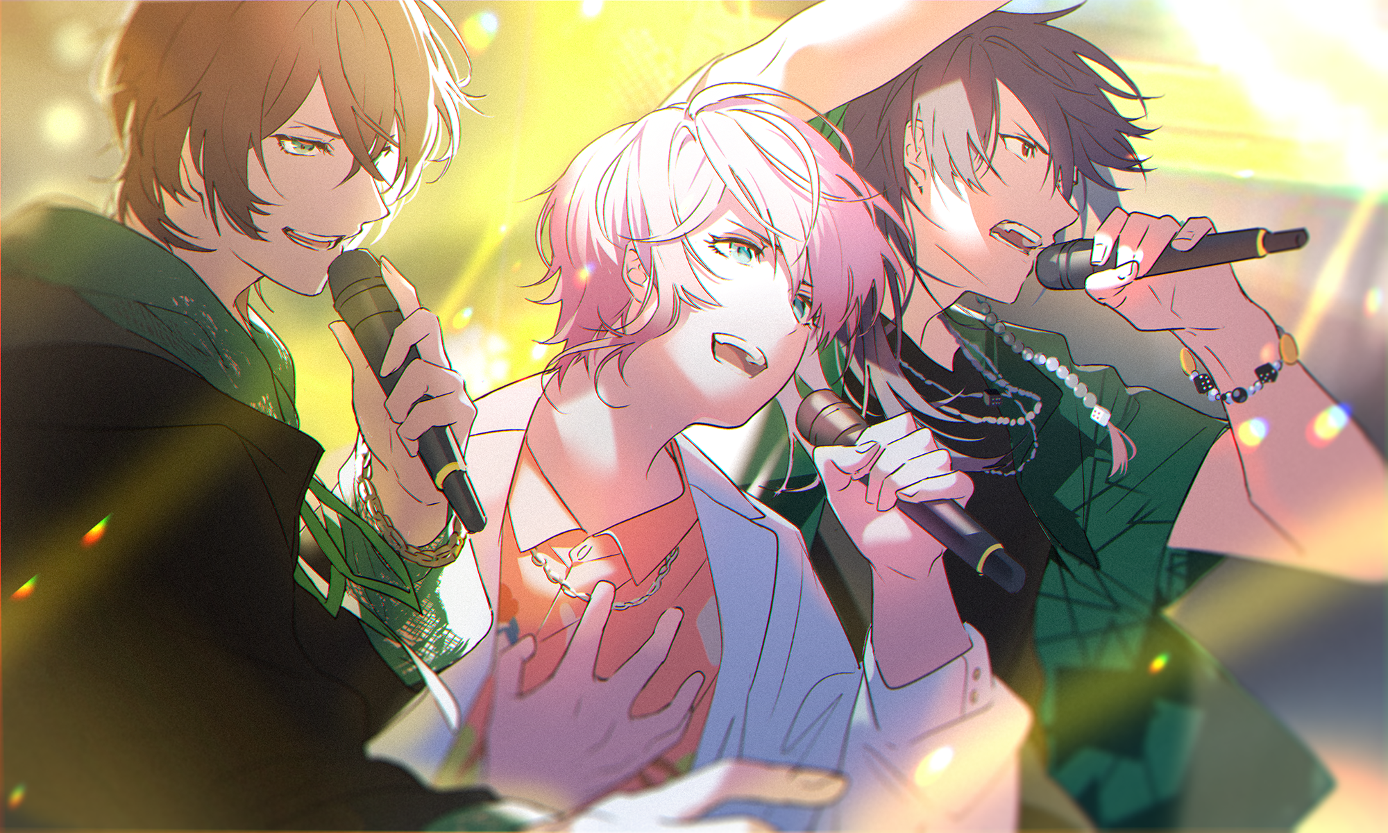 Gentaro Yumeno, Ramuda Amemura, and Dice Arisugawa from Hypnosis Mic HD Wallpaper