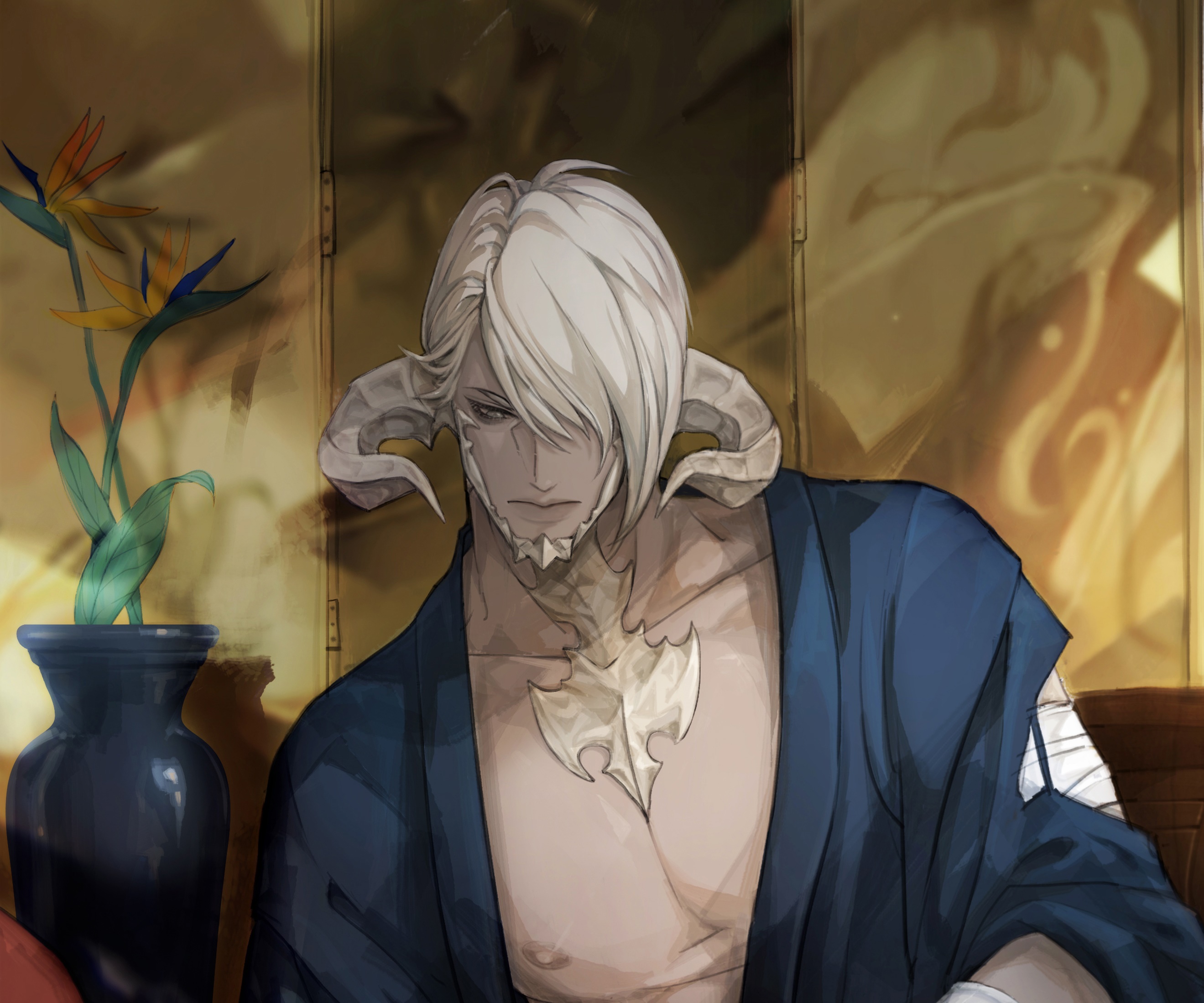Au Ra from Final Fantasy XIV HD Wallpaper
