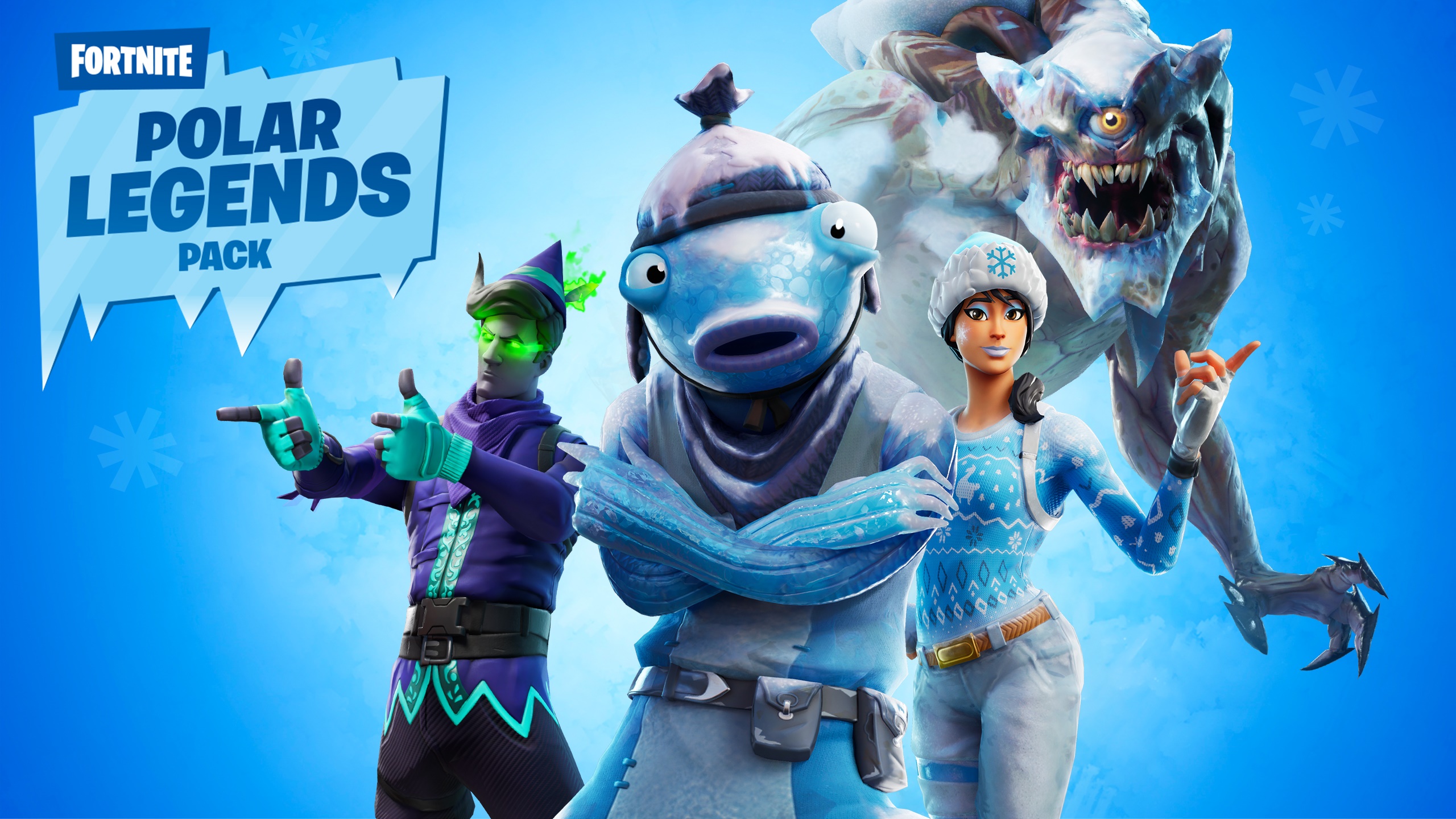 Fortnite Polar Legends Pack Characters HD Wallpaper