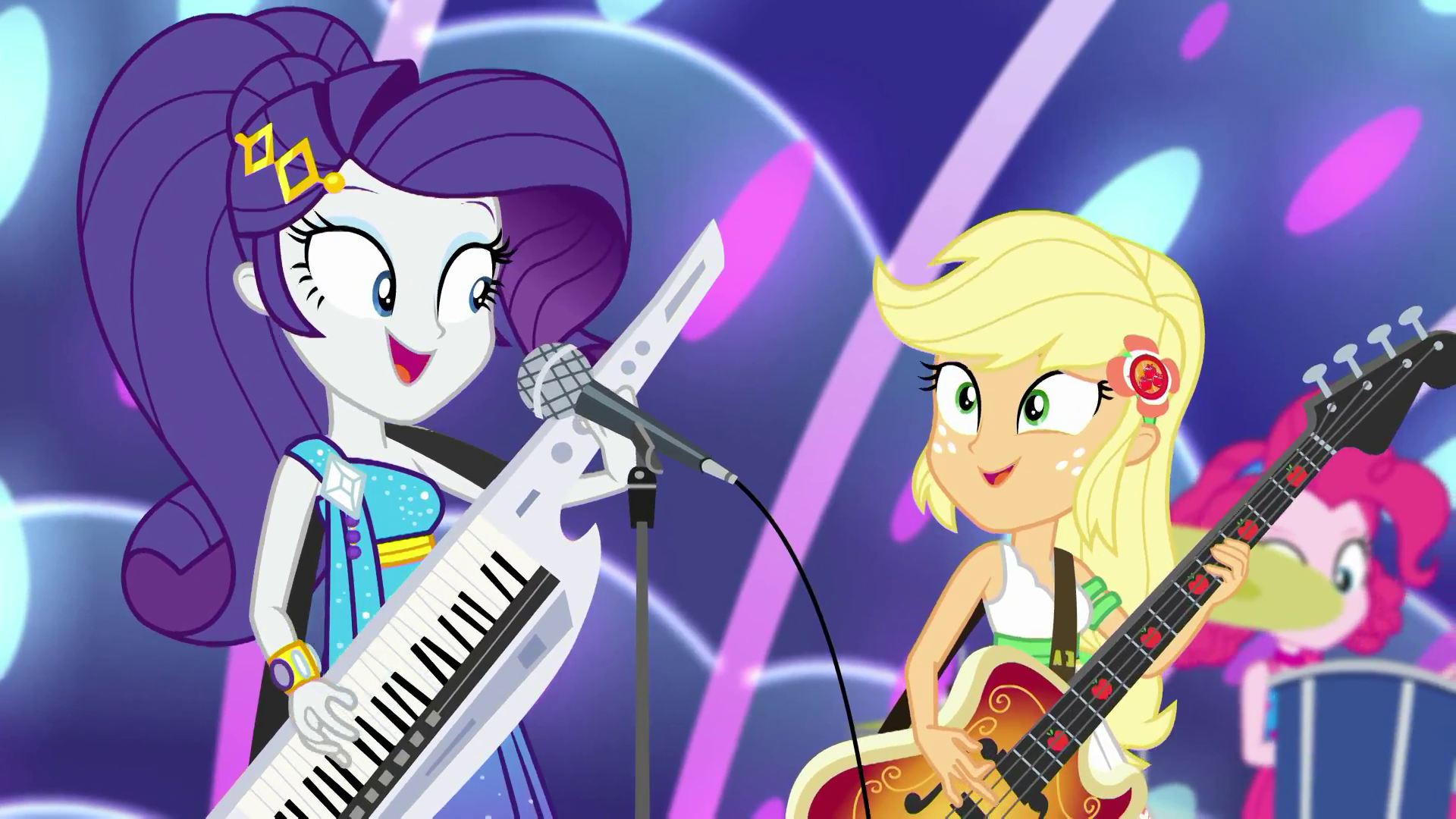 Rarity and Applejack from My Little Pony: Equestria Girls HD Wallpaper