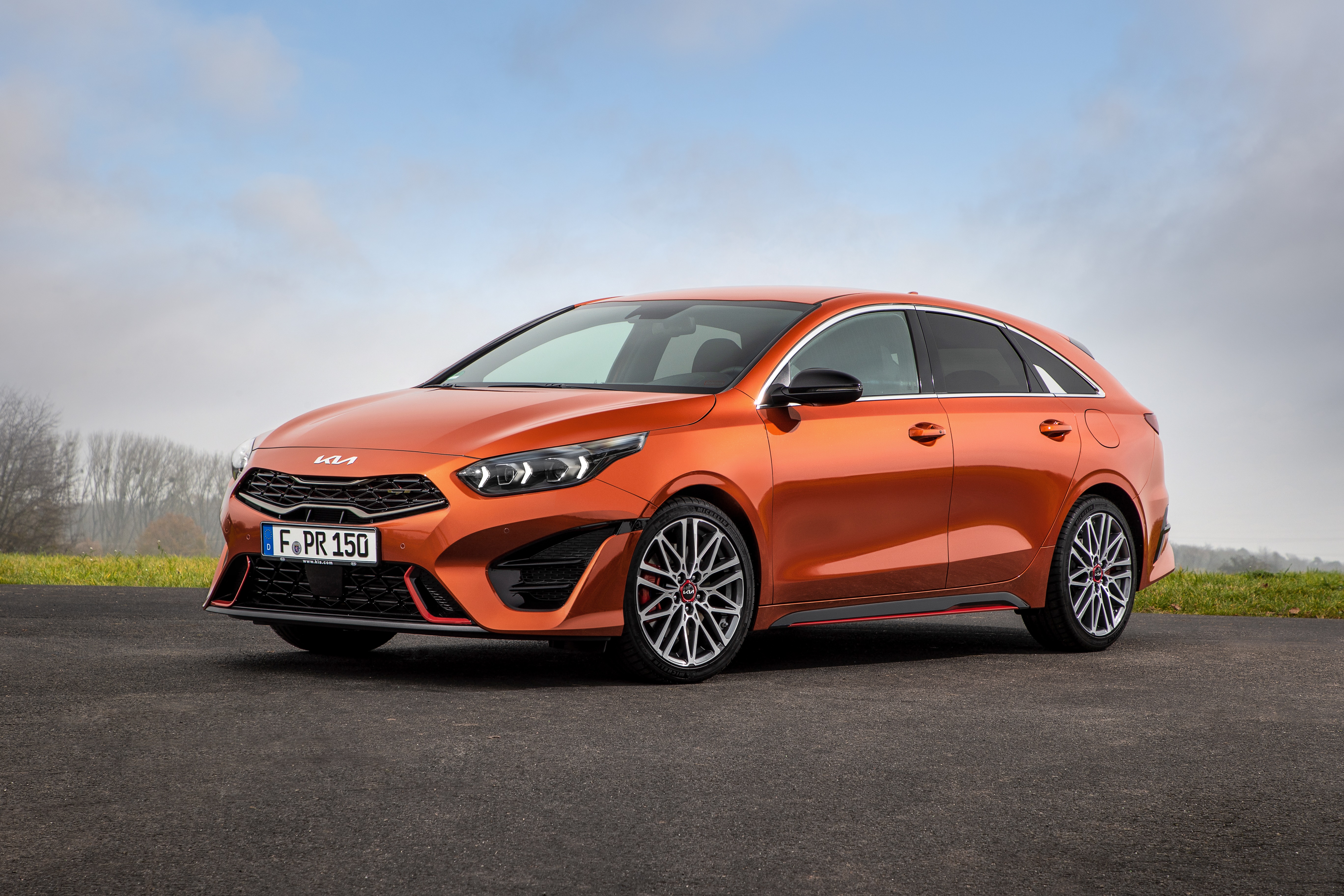 Orange Kia ProCeed GT 4K HD Wallpaper