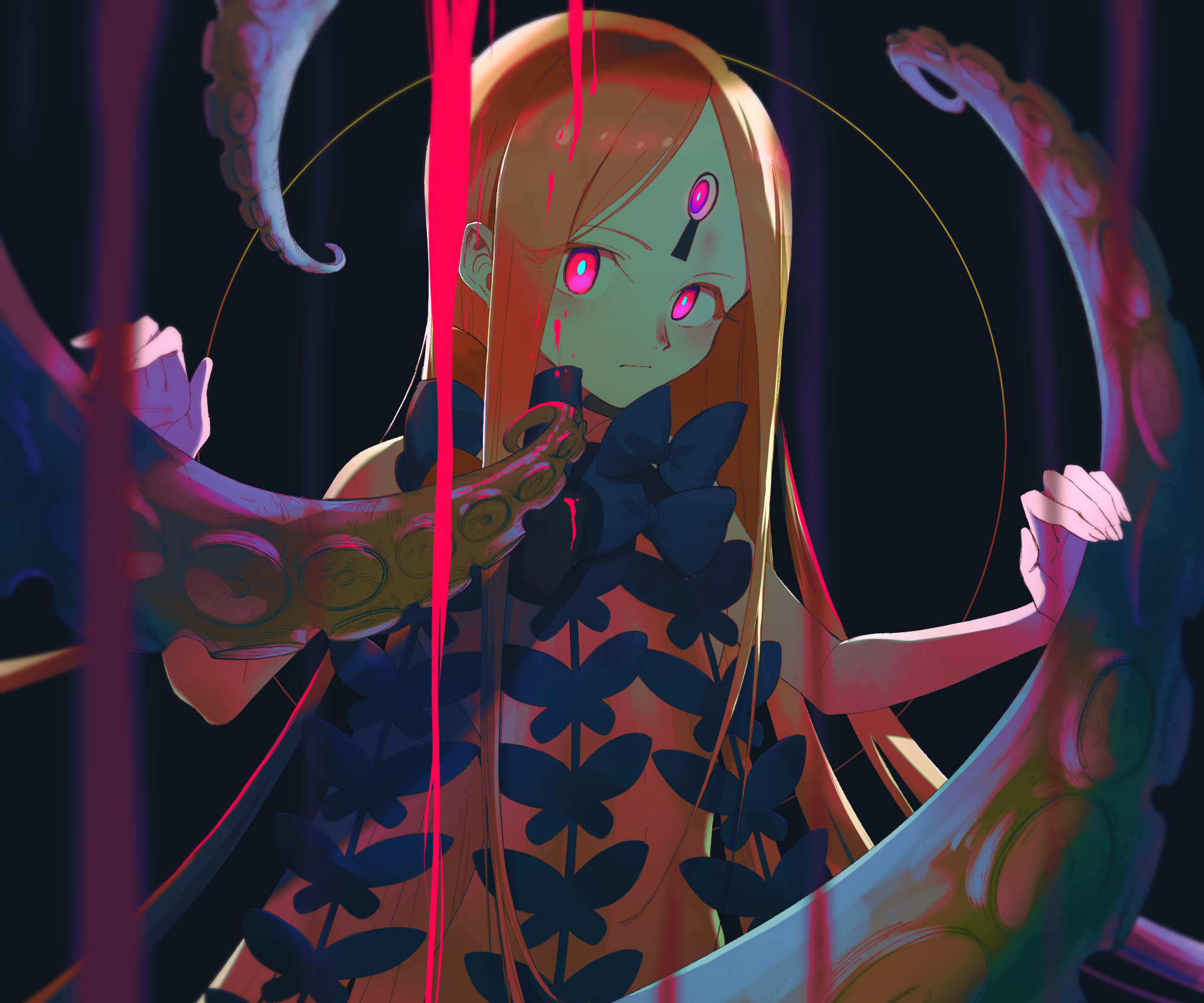 Abigail Williams from Fate/Grand Order with tentacles HD Wallpaper