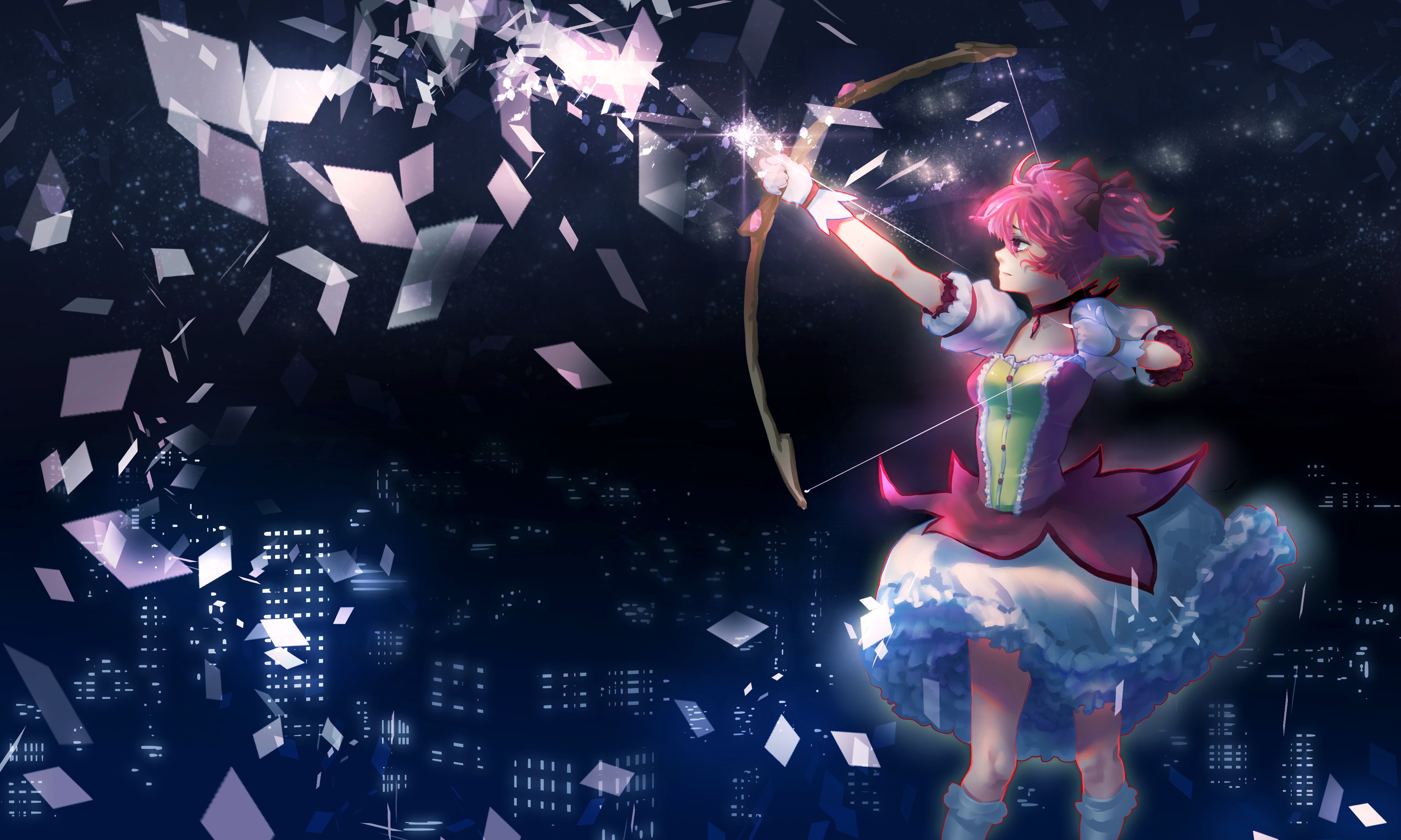 Madoka Kaname from Puella Magi Madoka Magica 4K HD Wallpaper