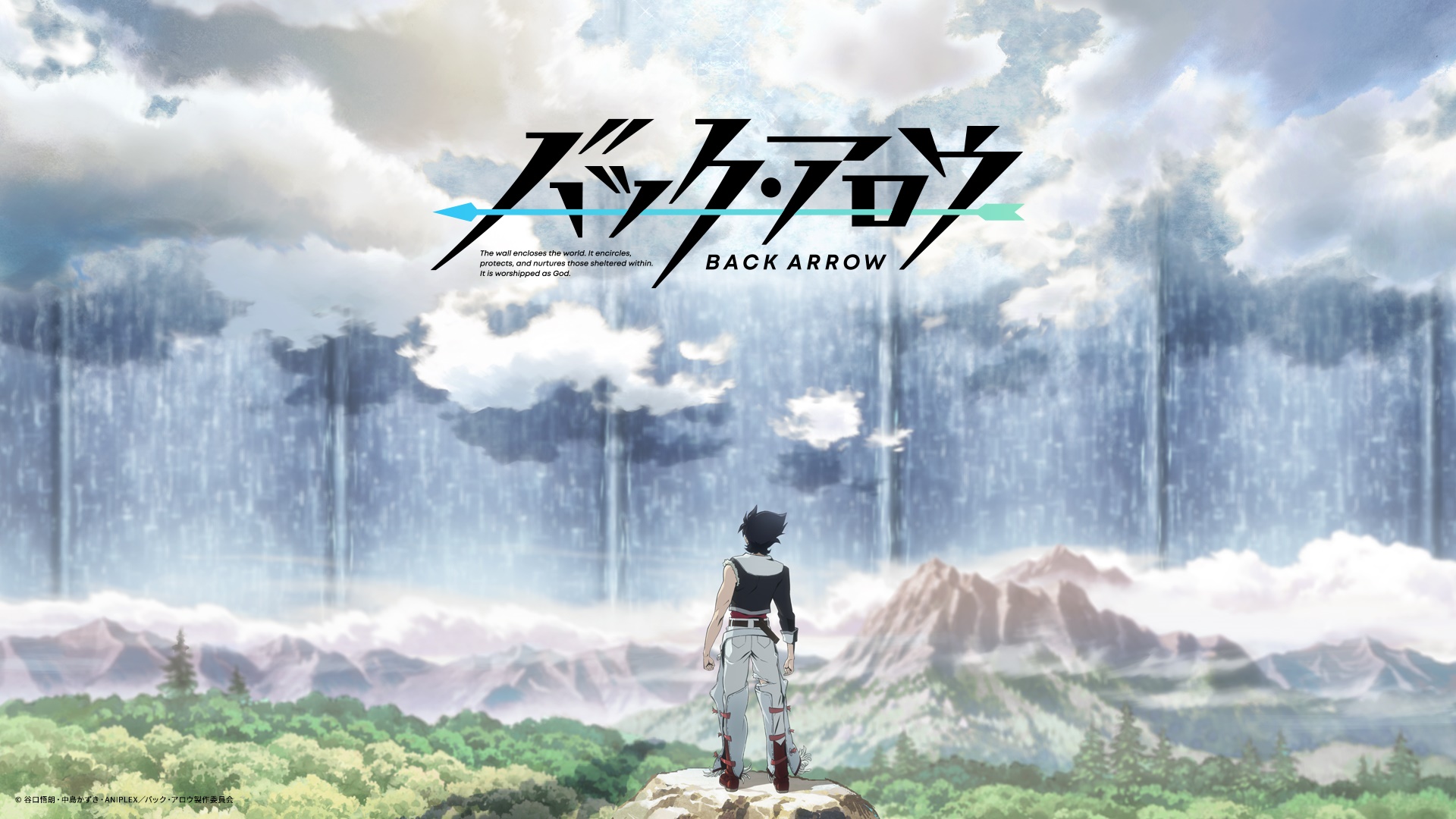 Back Arrow Anime Title Card with Character HD Wallpaper