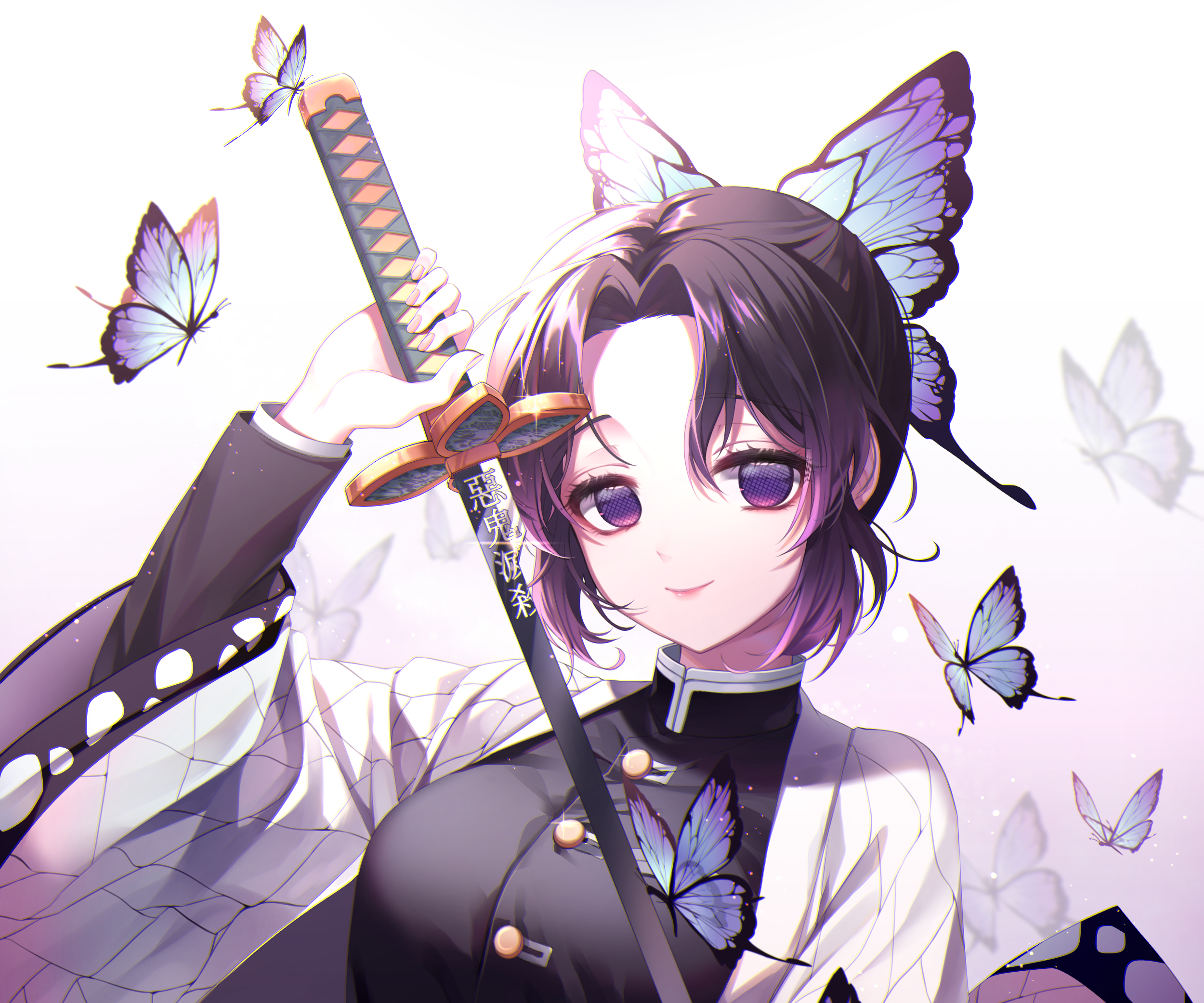 Shinobu Kochou from Demon Slayer: Kimetsu No Yaiba HD Wallpaper