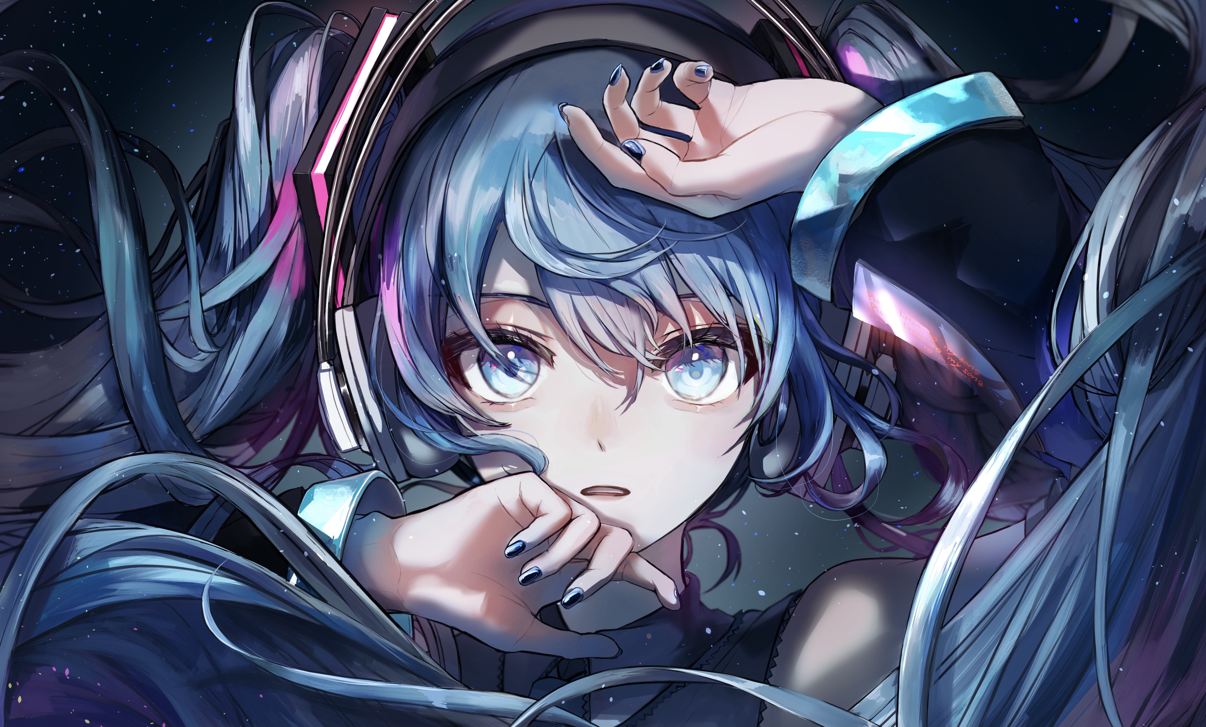 Hatsune Miku Vocaloid 4K HD Wallpaper