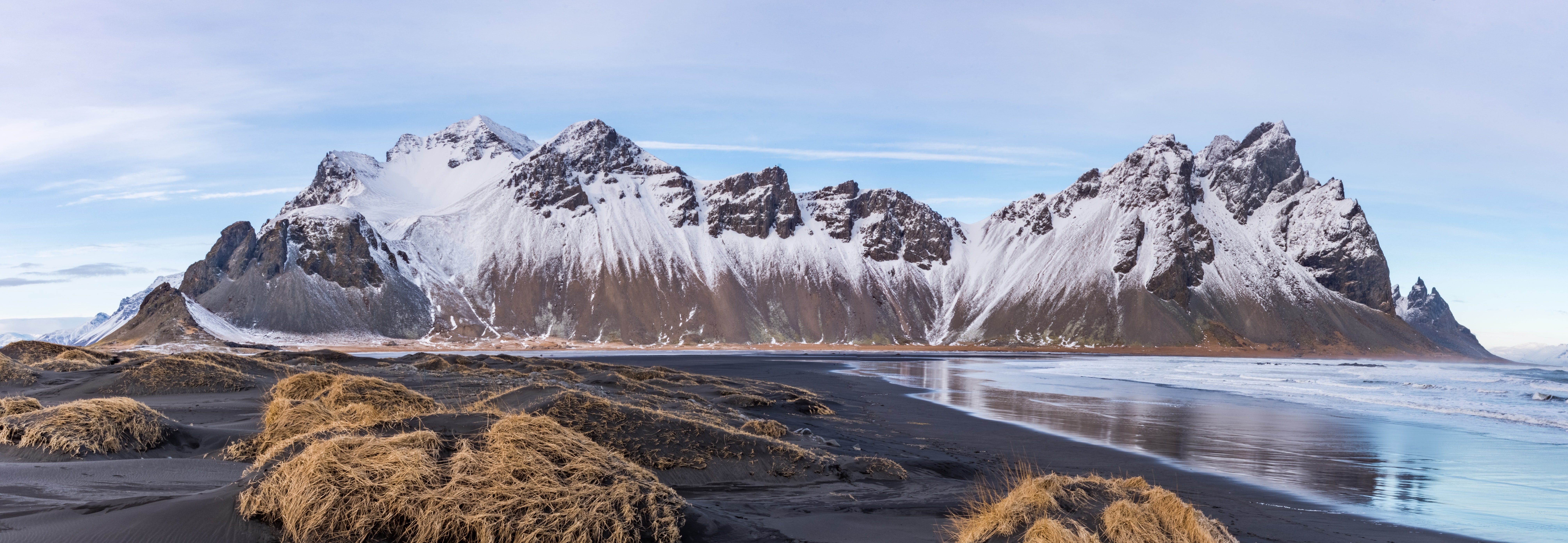 Vestrahorn Mountains in Iceland HD Wallpaper