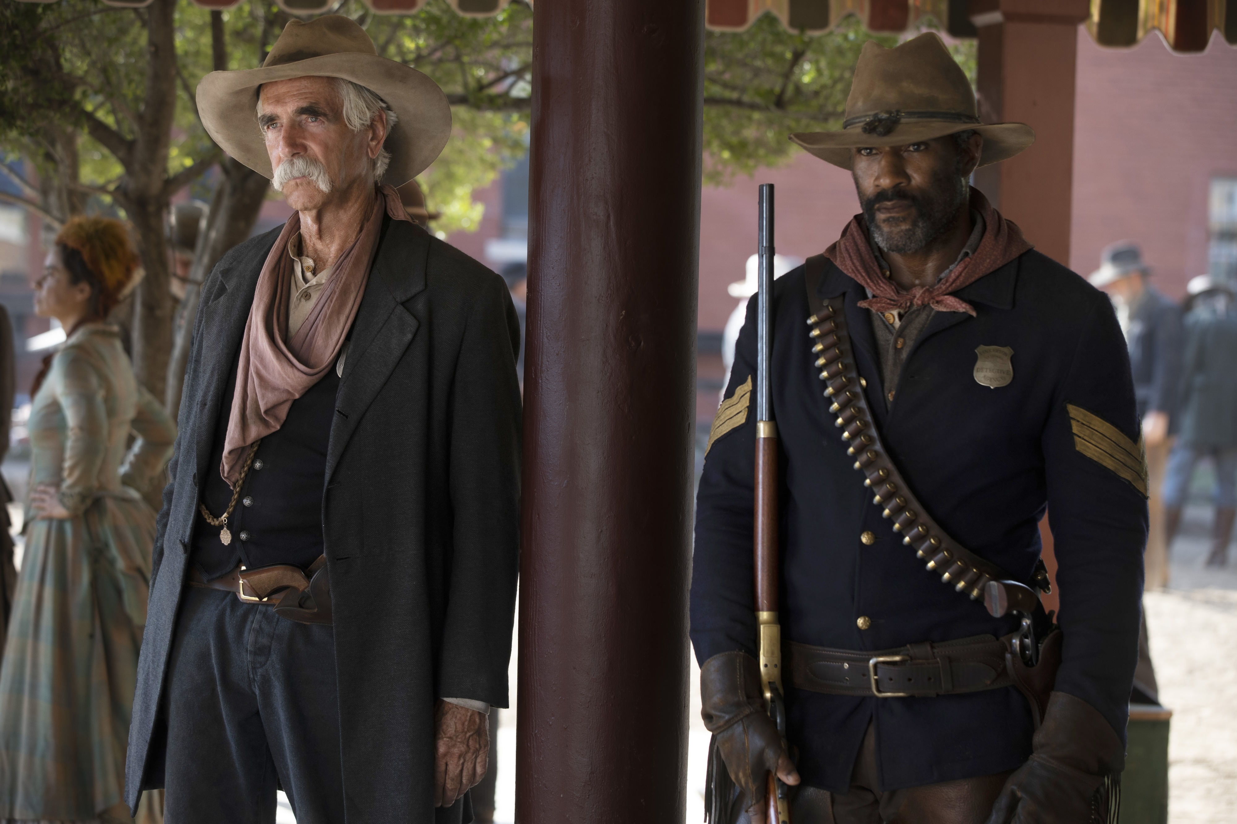 Sam Elliott and LaMonica Garrett in 1883 4K HD Wallpaper
