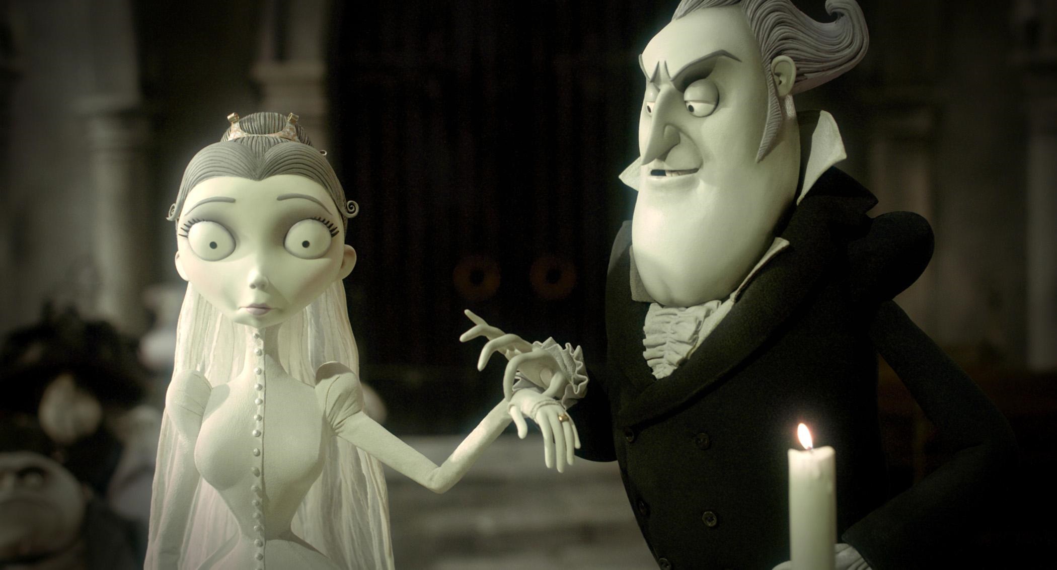 Victoria Everglot and Lord Barkis Bittern from Corpse Bride HD Wallpaper