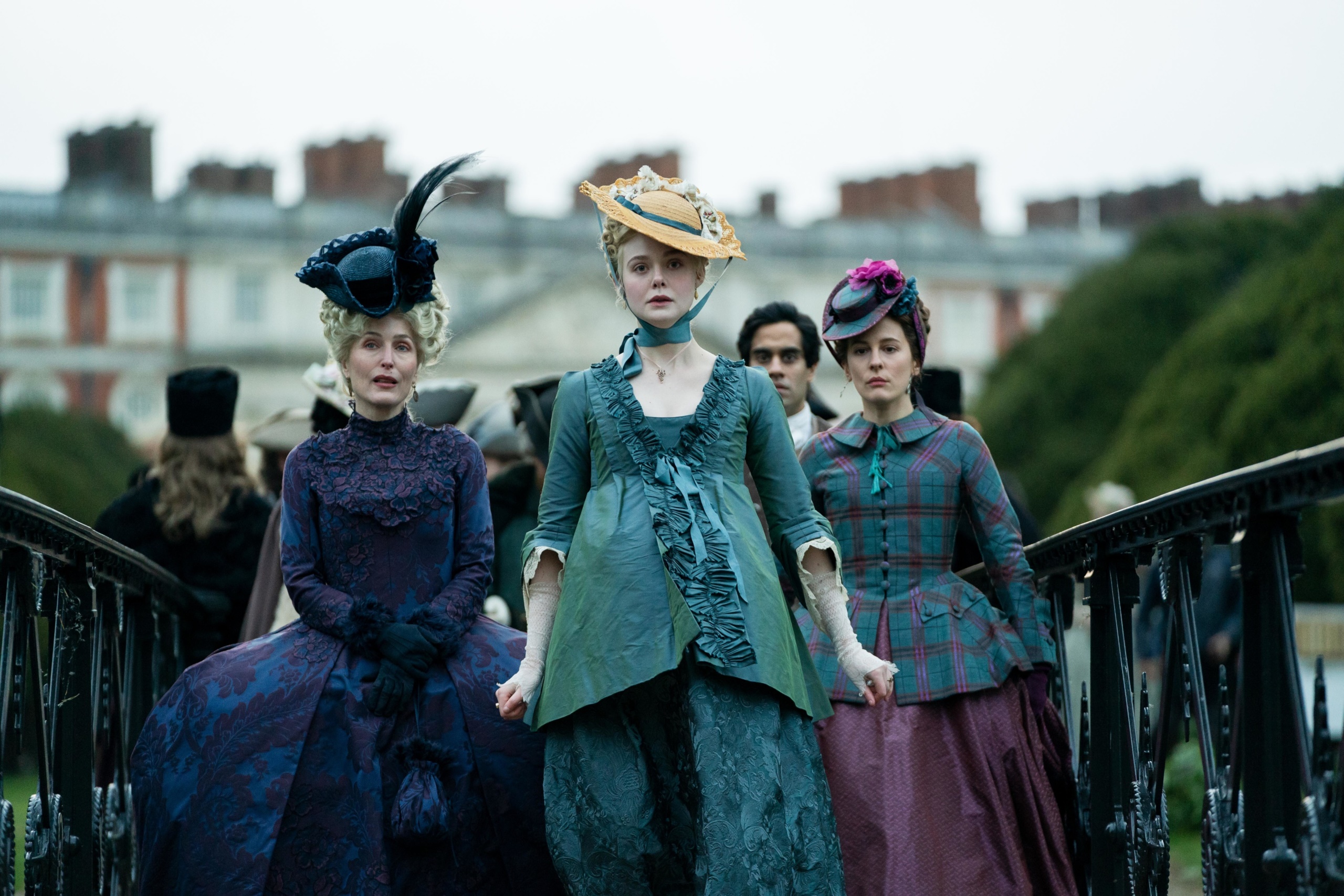 Elle Fanning and Gillian Anderson in The Great HD Wallpaper