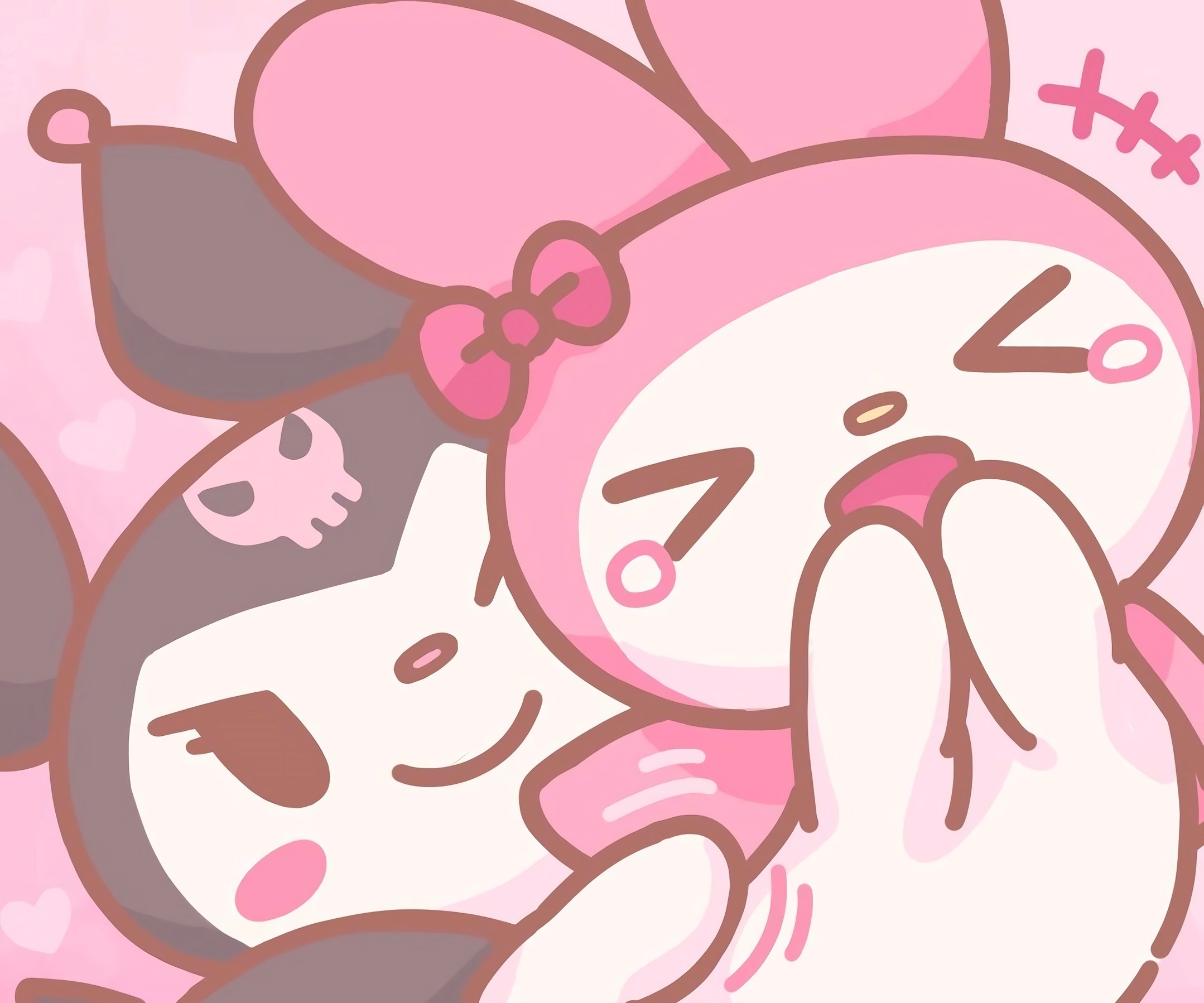 My Melody and Kuromi from Onegai My Melody HD Wallpaper