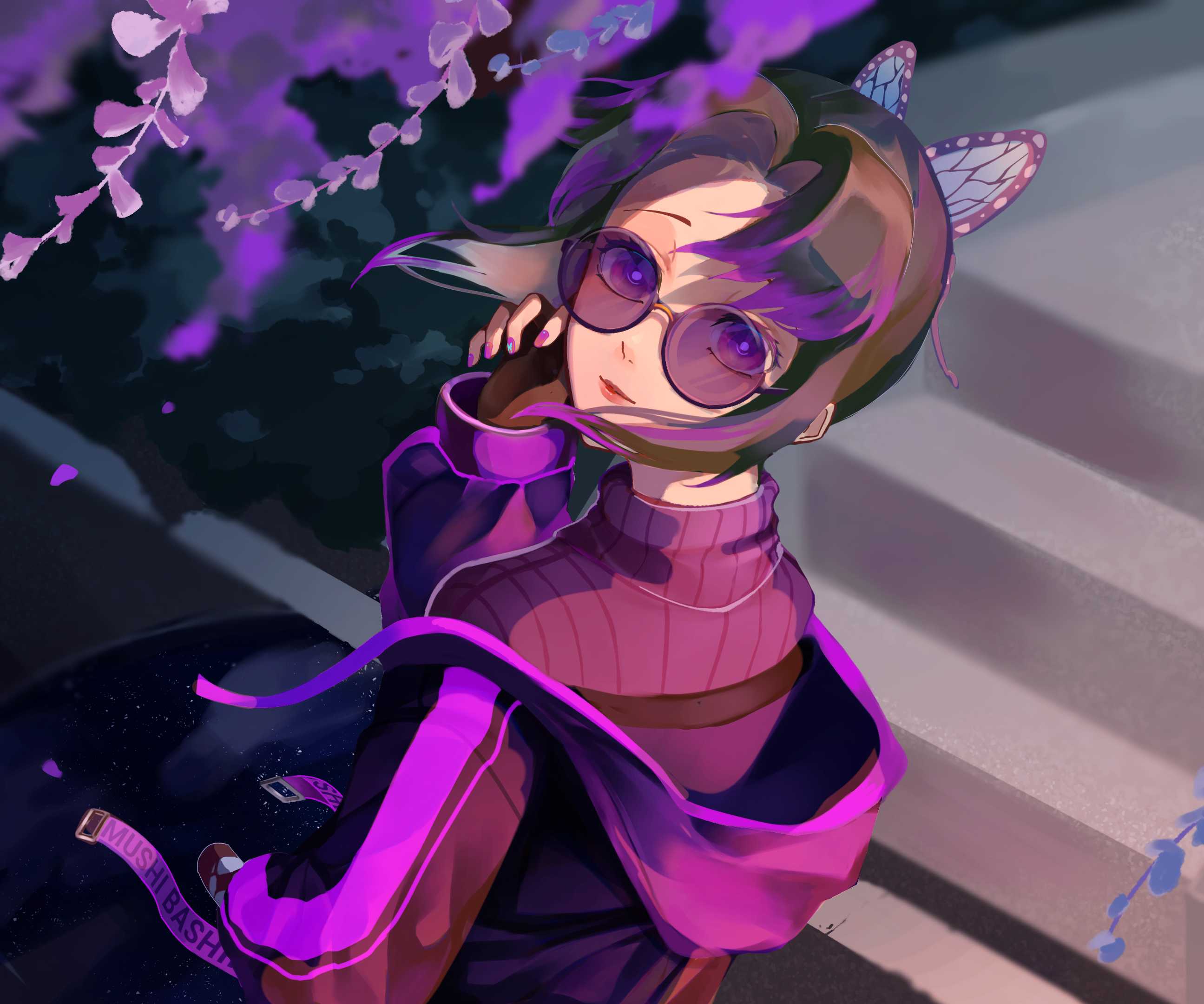Shinobu Kocho from Demon Slayer: Kimetsu No Yaiba HD Wallpaper