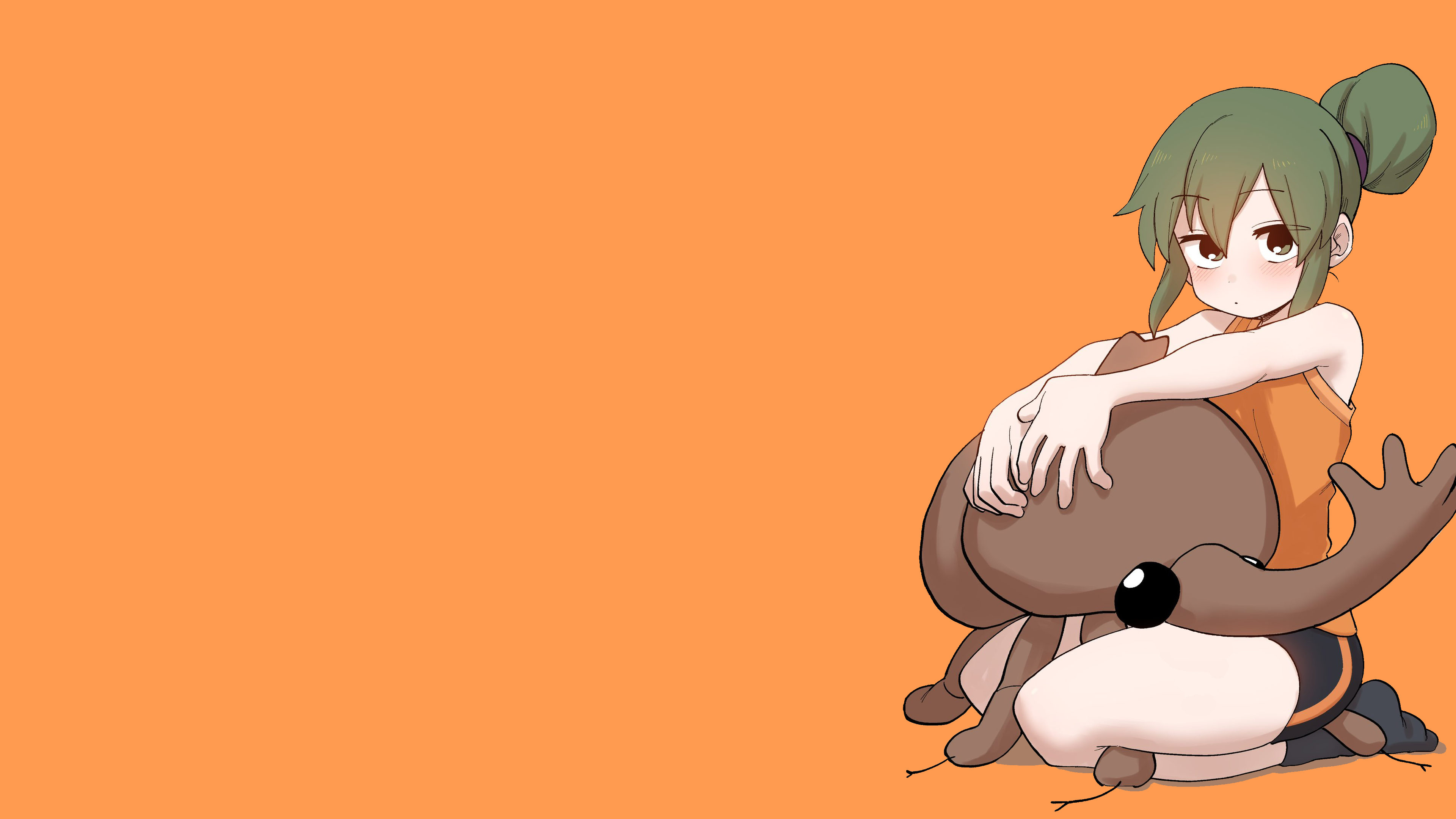 Futaba Igarashi from Senpai ga Urusai Kouhai no Hanashi with a plush toy HD Wallpaper
