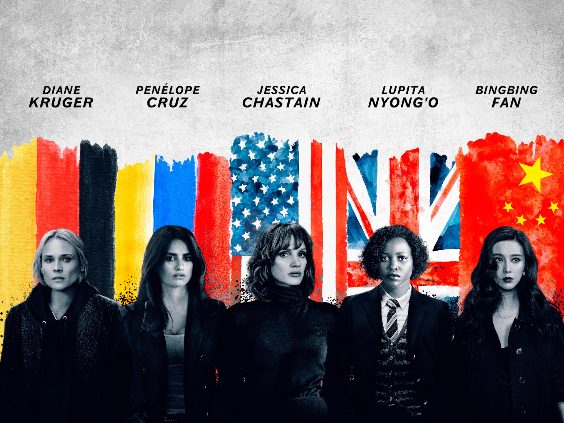 The 355: Jessica Chastain, Penelope Cruz, Diane Kruger, Lupita Nyong'o, Fan Bingbing HD Wallpaper