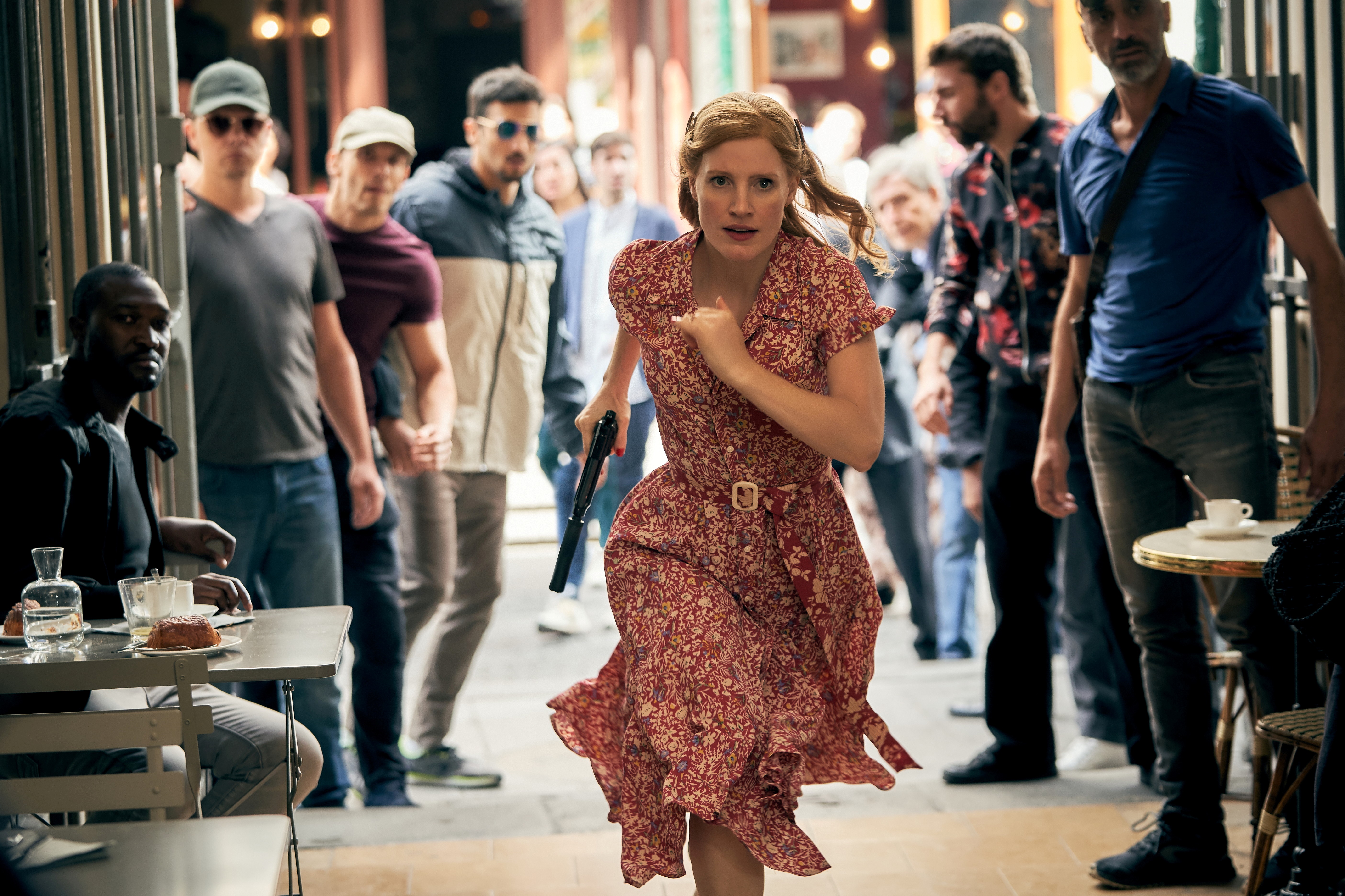 Jessica Chastain in The 355 4K HD Wallpaper