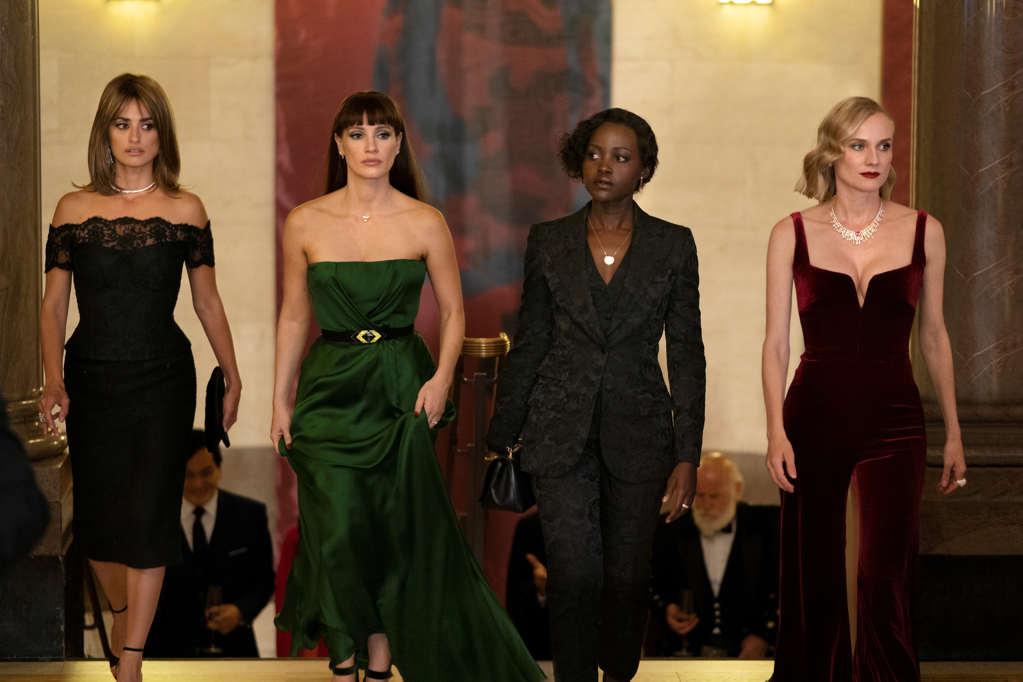 The 355 4K: Penelope Cruz, Jessica Chastain, Lupita Nyongo, Diane Kruger HD Wallpaper