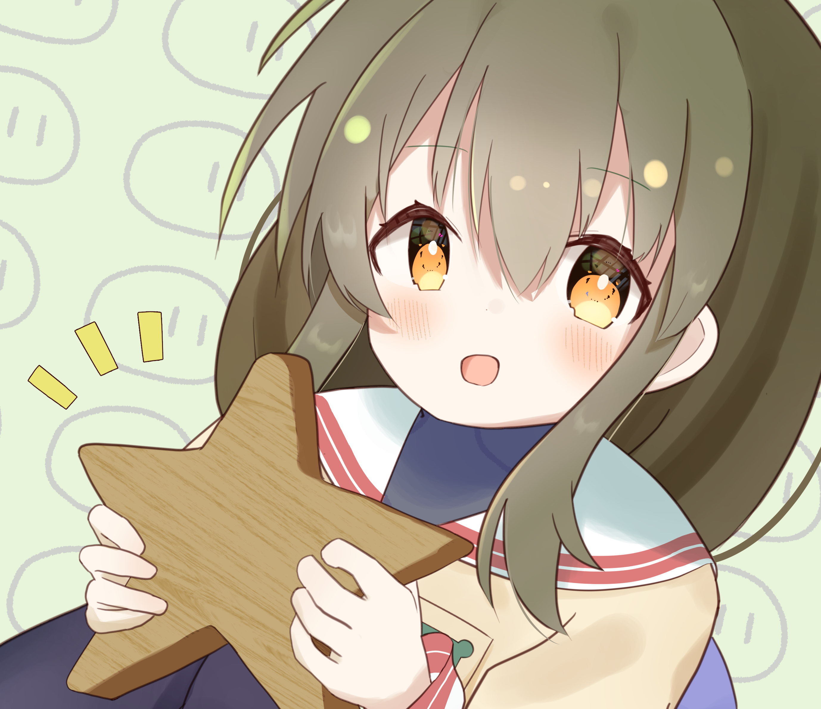 Fuuko Ibuki from Clannad holding a star HD Wallpaper