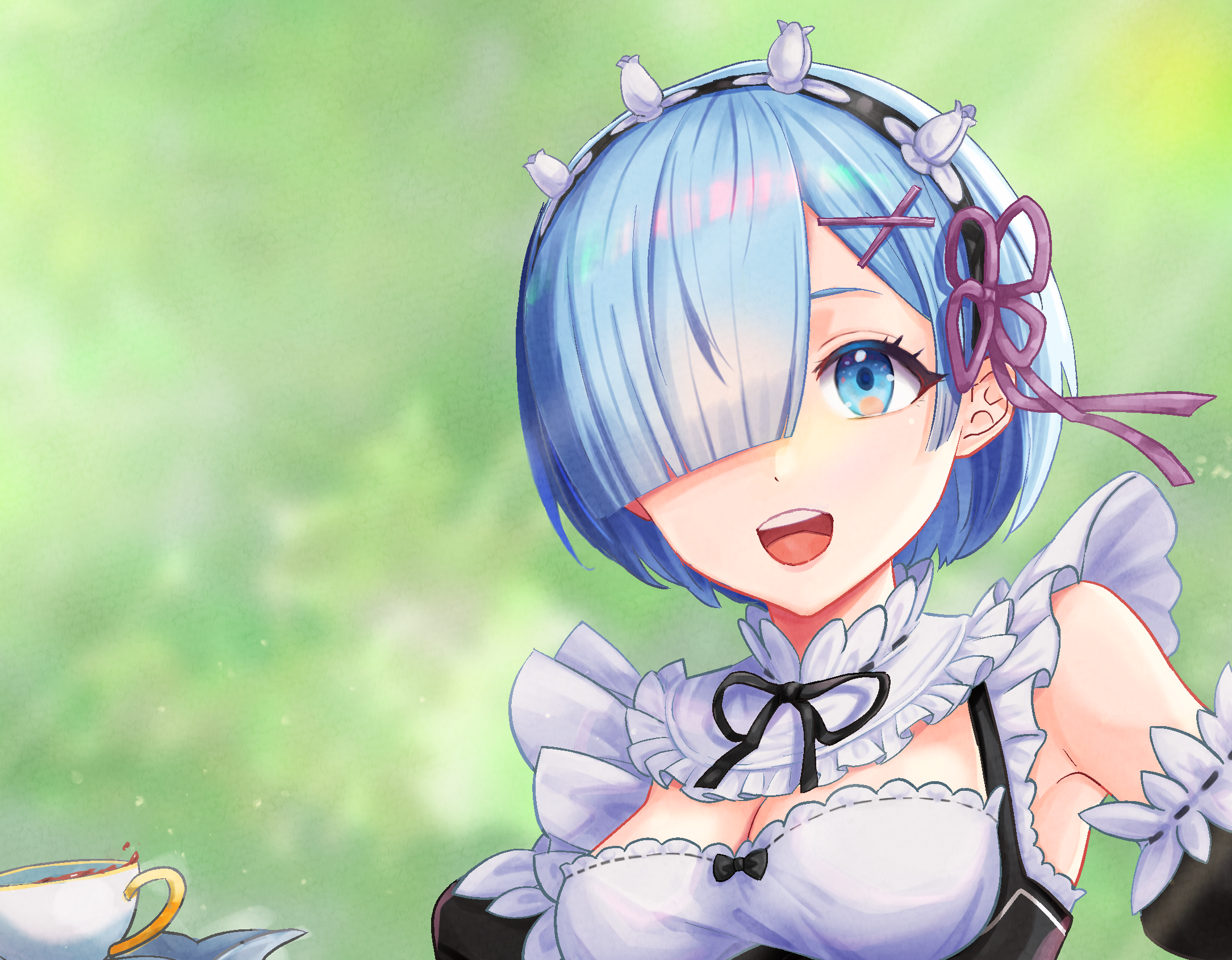 Rem from Re:ZERO -Starting Life In Another World- HD Wallpaper