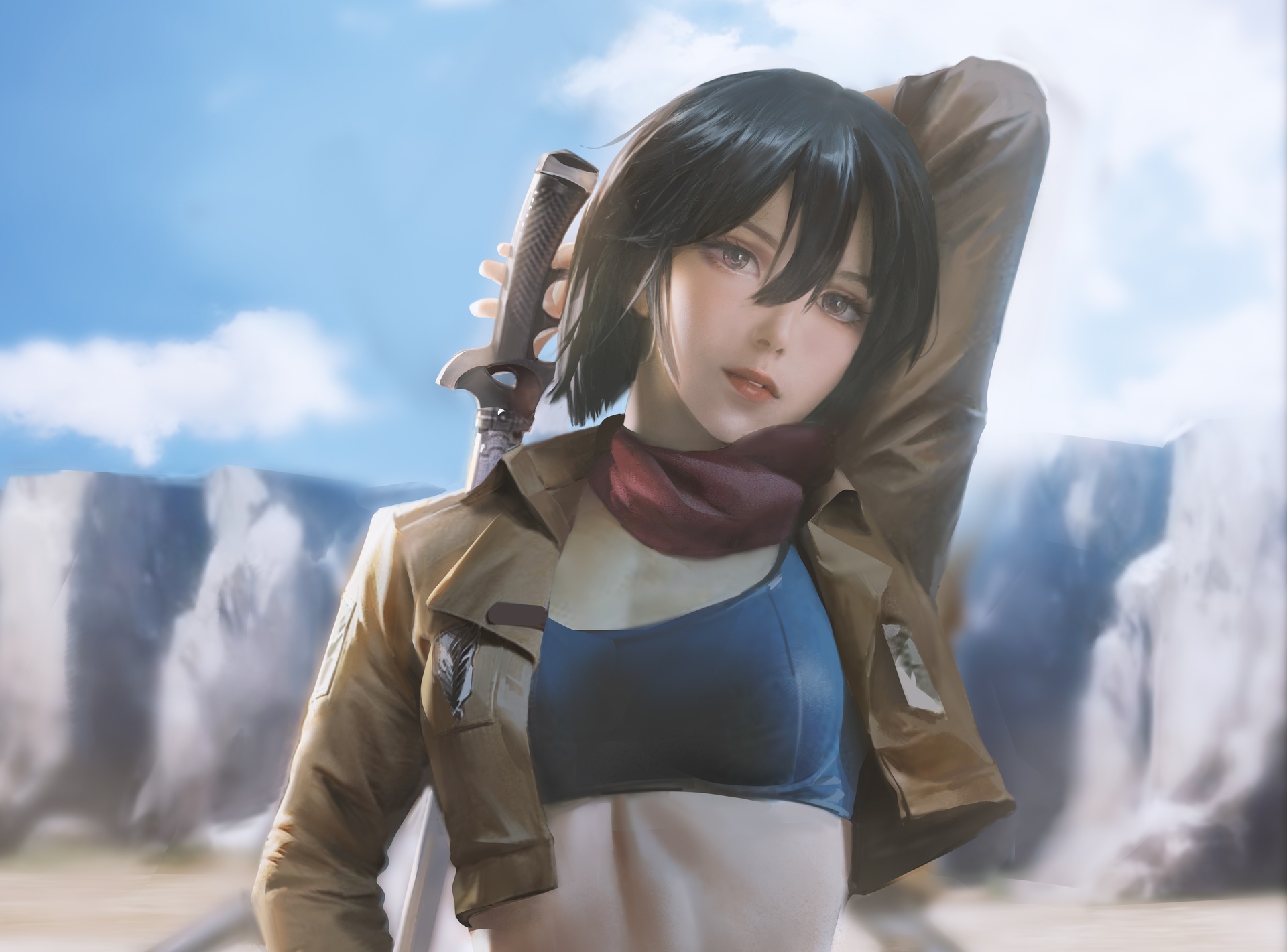 Mikasa Ackerman from Attack On Titan HD Wallpaper